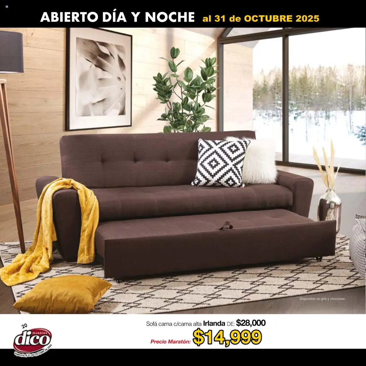 Nuevas ofertas de Muebles Dico válidas en toda la República Mexicana desde el 01.01.2025. ¡Encuentra las mejores ofertas en Muebles Dico - Catálogo Venta Maratónica Pacifico! | Página: 20 | Productos: Sofá, Cama
