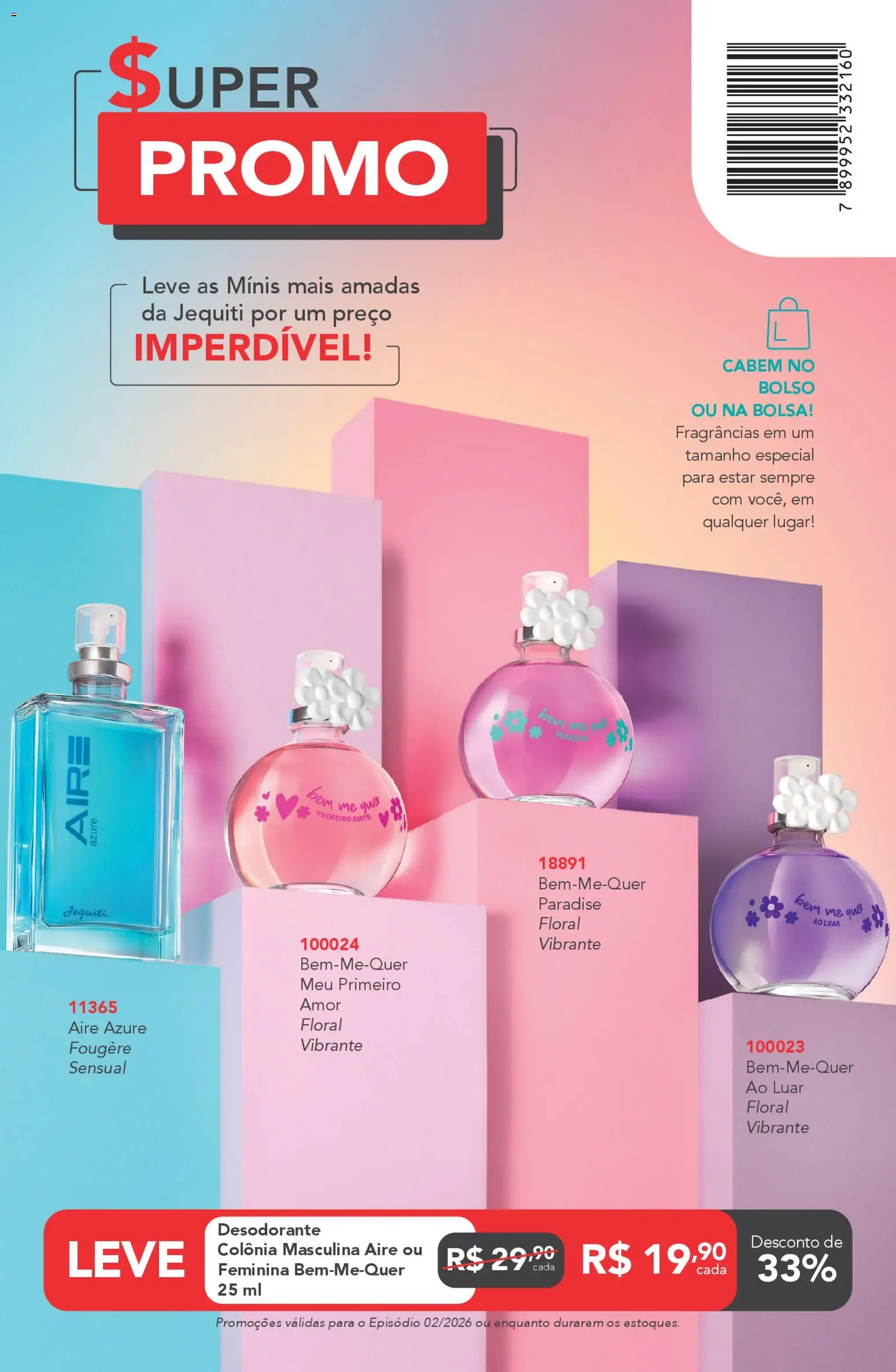 Jequiti Folheto - válido de 30.01.2026 | Página: 100 | Produtos: Desodorante, Bolsa