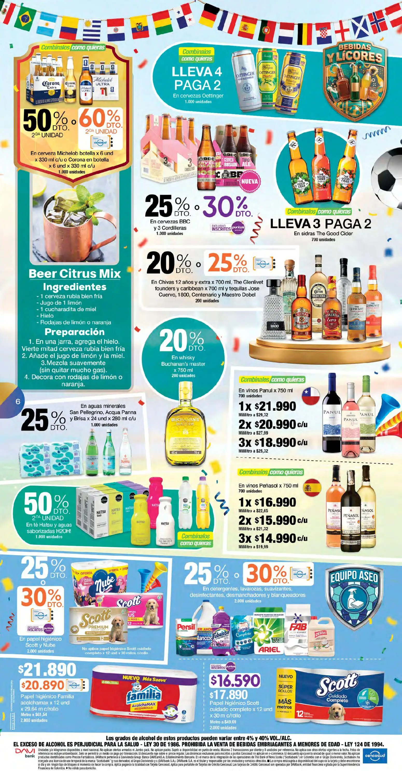Jumbo revista - valida desde el 17.04.2026 | Página: 6 | Productos: Té, Botella, Limón, Anafe
