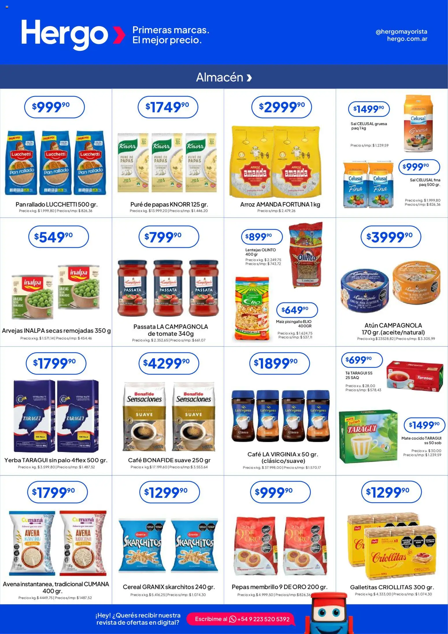 Hergo catálogo │ válido desde el 15.04.2026 | Página: 2 | Productos: Yerba, Maiz, Pan, Arroz