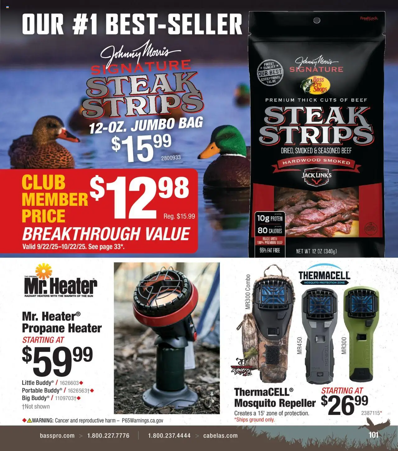 Cabela's Waterfowl 25 - valid from 01.10.2025 | Page: 101 | Products: Beef, Bag