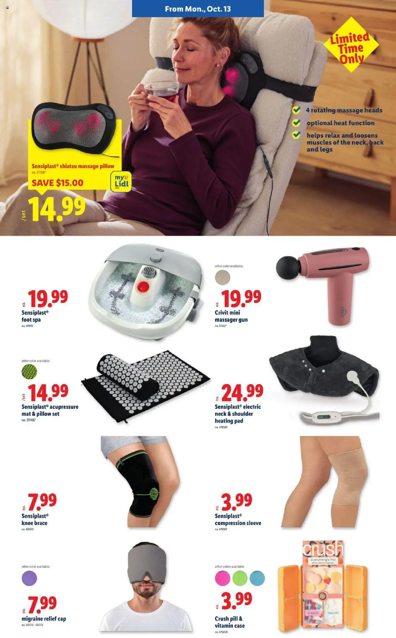 Lidl Weekly Ad - valid from 08.10.2025 | Page: 6 | Products: Vitamin, Pillow, Case, Gun