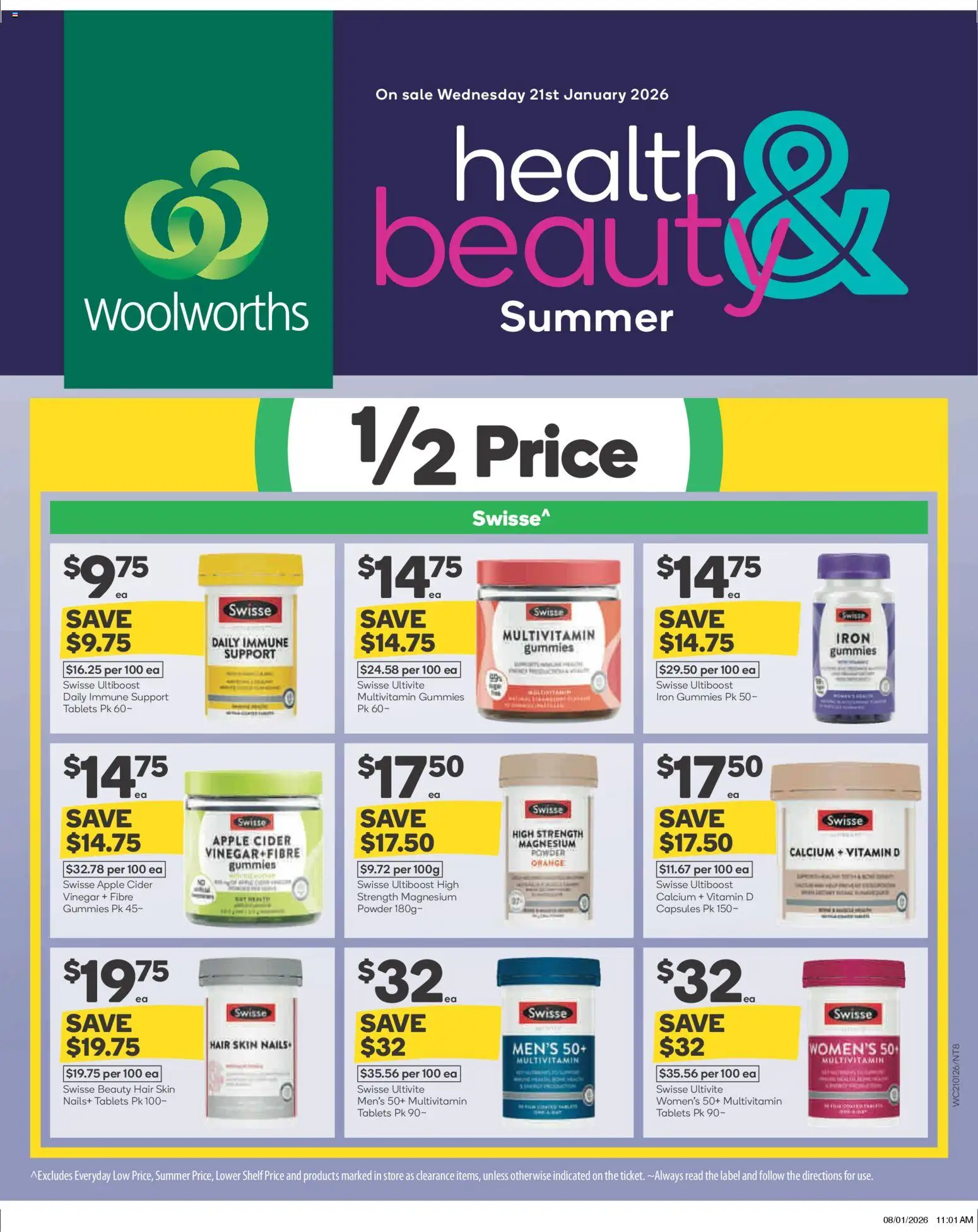 Woolworths catalogue - valid from 21.01.2026 | Page: 2 | Products: Shelf, Vinegar, Multivitamin, Iron