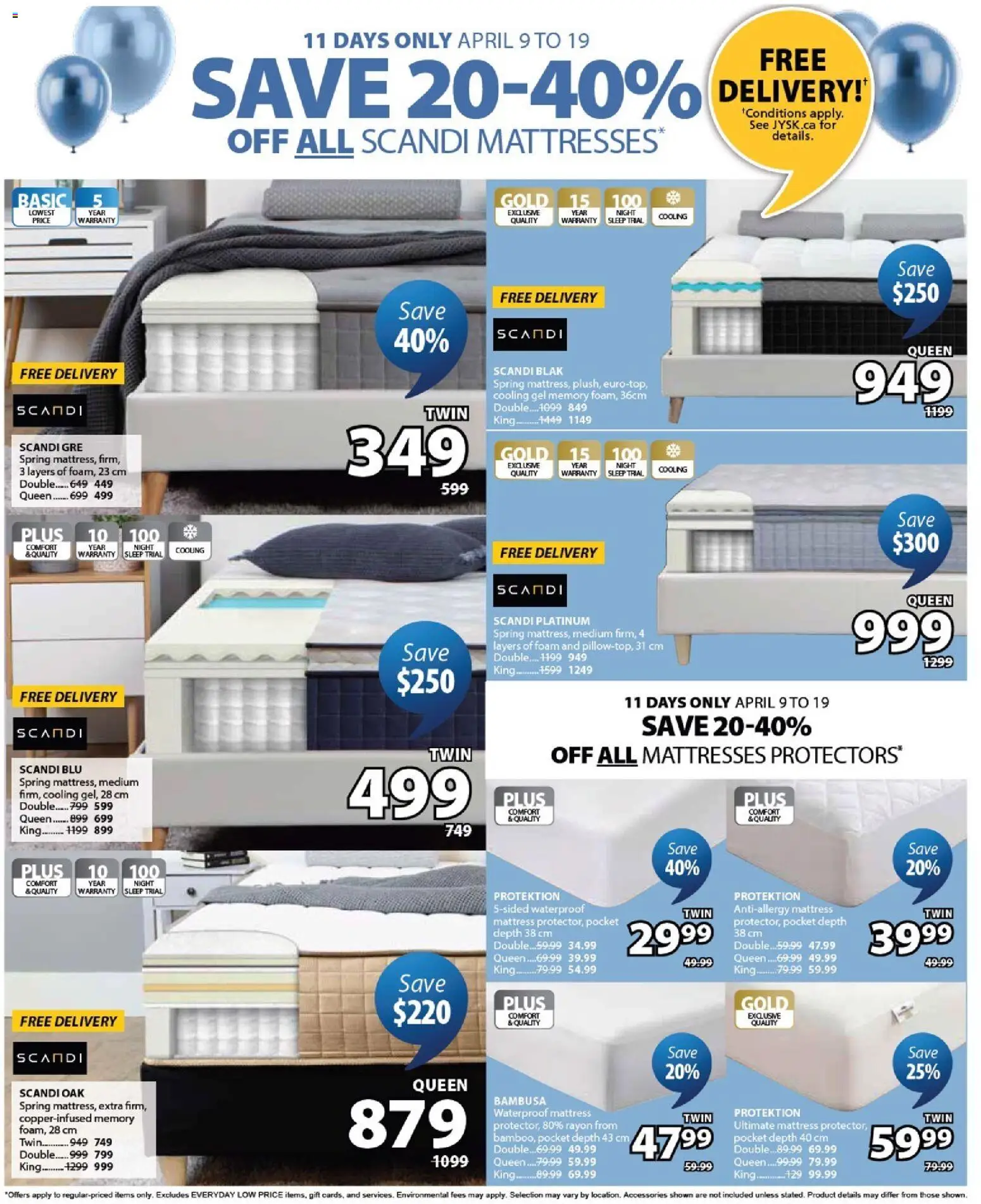 JYSK flyer valid from 09.04.2026 | Page: 16 | Products: Mattress