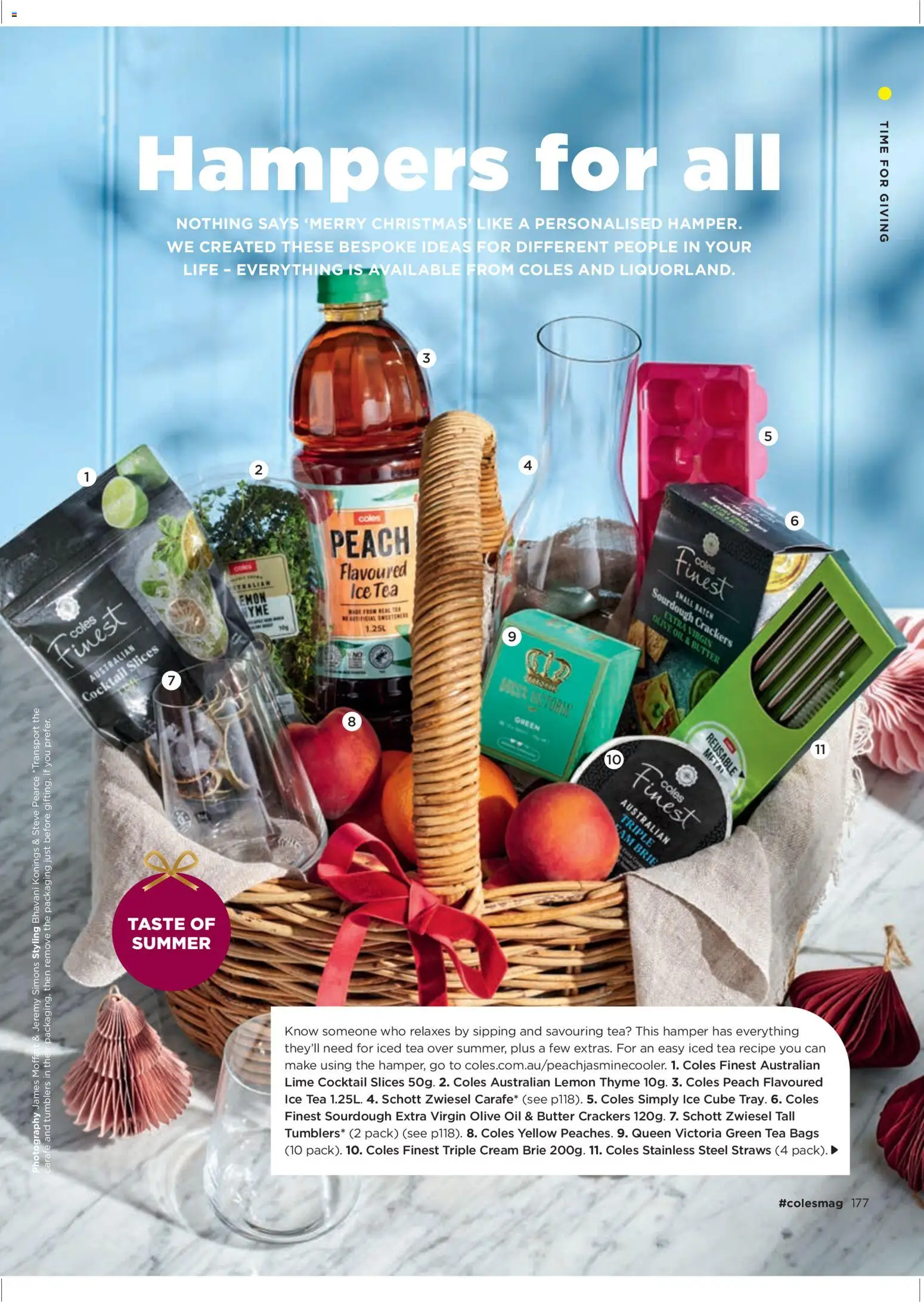 Coles catalogue - valid from 04.12.2025 | Page: 177 | Products: Tea, Olive oil, Straws, Lime