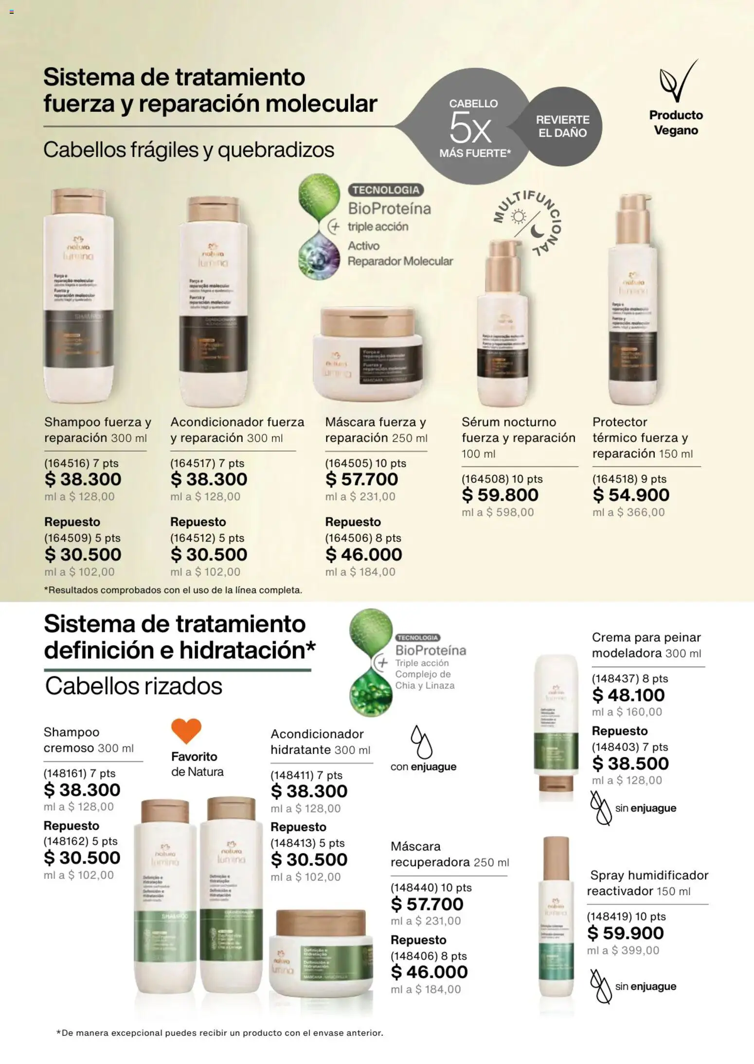 Natura revista - valida desde el 02.01.2026 | Página: 133 | Productos: Humidificador, Serum, Shampoo, Acondicionador