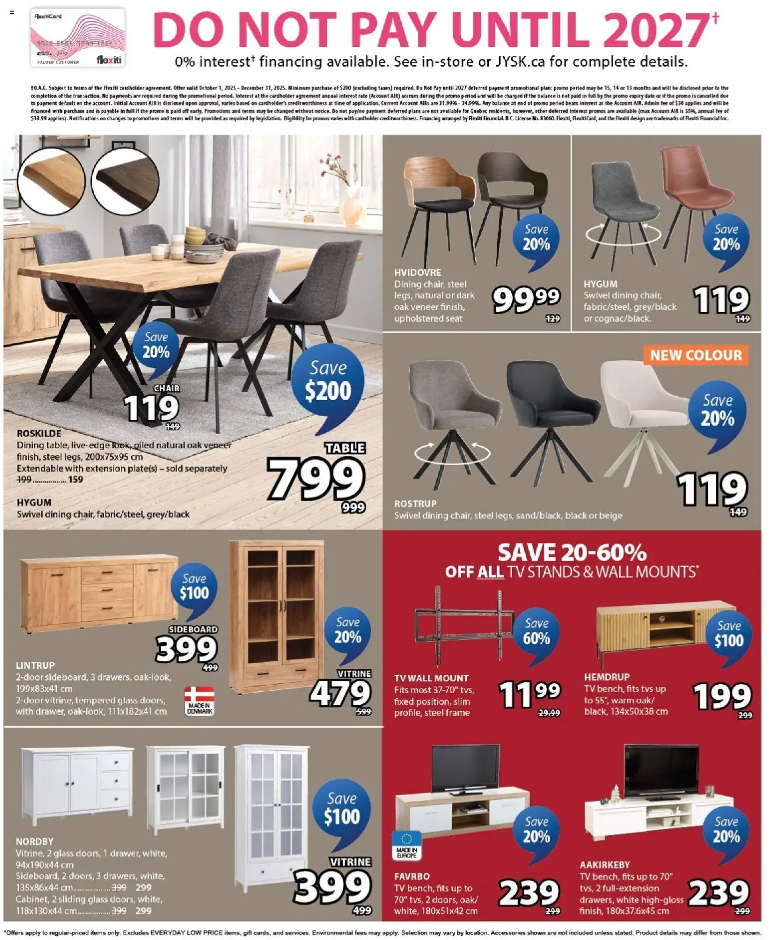 JYSK flyer valid from 18.12.2025 | Page: 8 | Products: Tv, Table, Chair, Sideboard