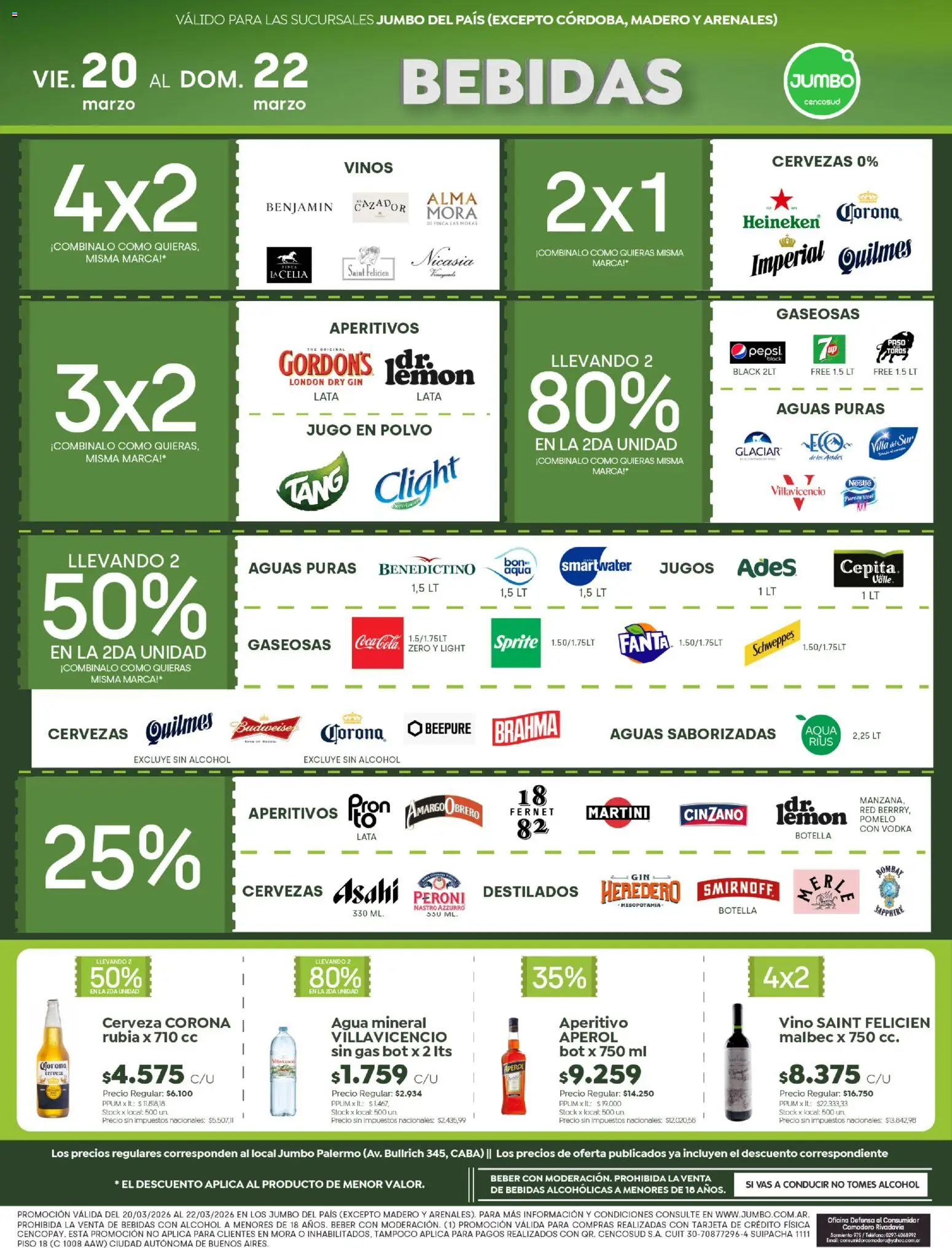Jumbo ofertas │ válido desde el 20.03.2026 | Página: 5 | Productos: Vodka, Polvo, Gin, Cerveza