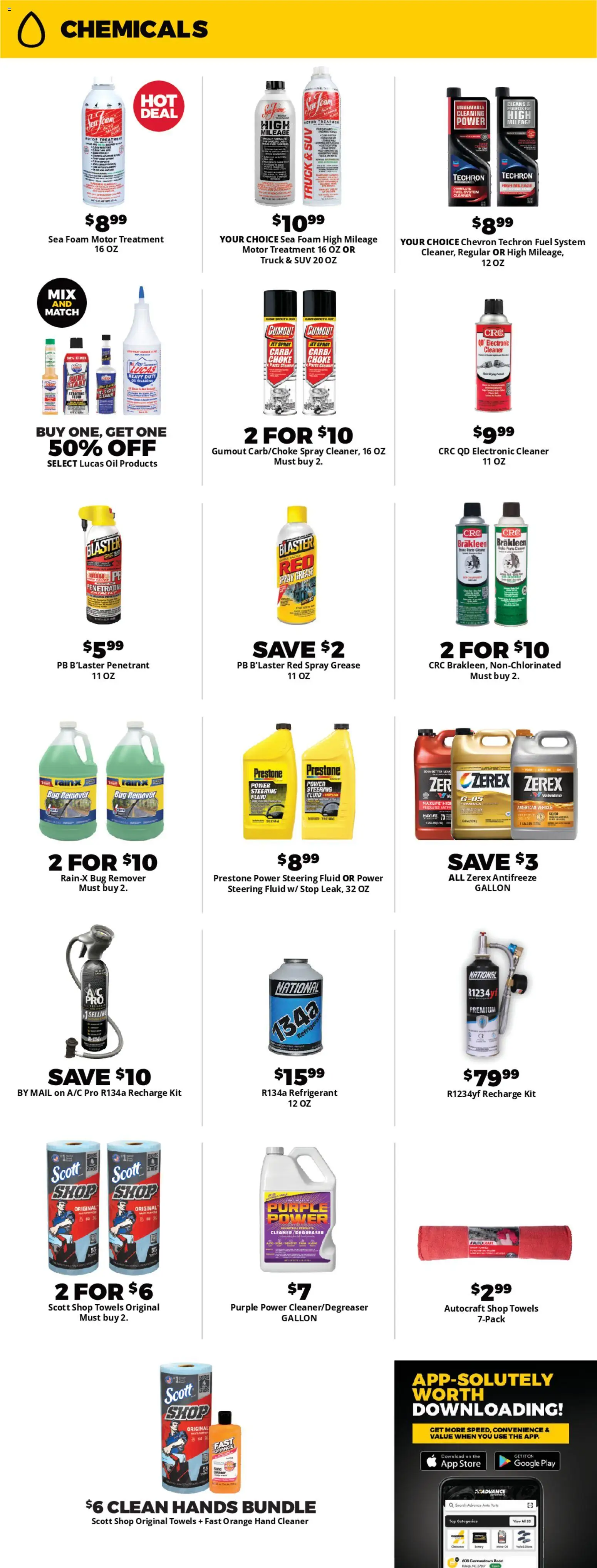 Advance Auto Parts Weekly Ad - valid from 26.04.2026 | Page: 3 | Products: Oil, Steering, Antifreeze