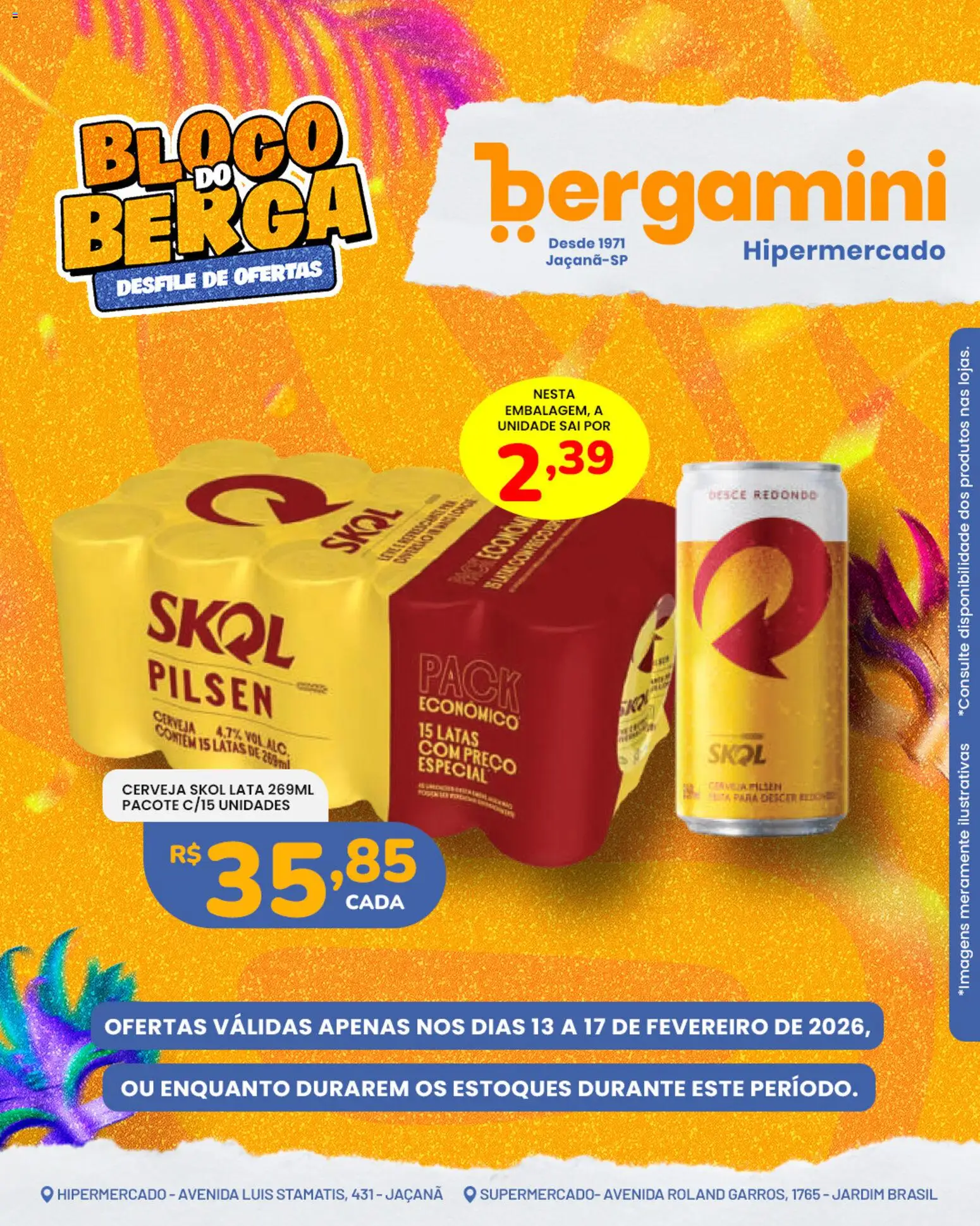 Supermercado Bergamini Folheto - válido de 13.02.2026 | Página: 4 | Produtos: Cerveja