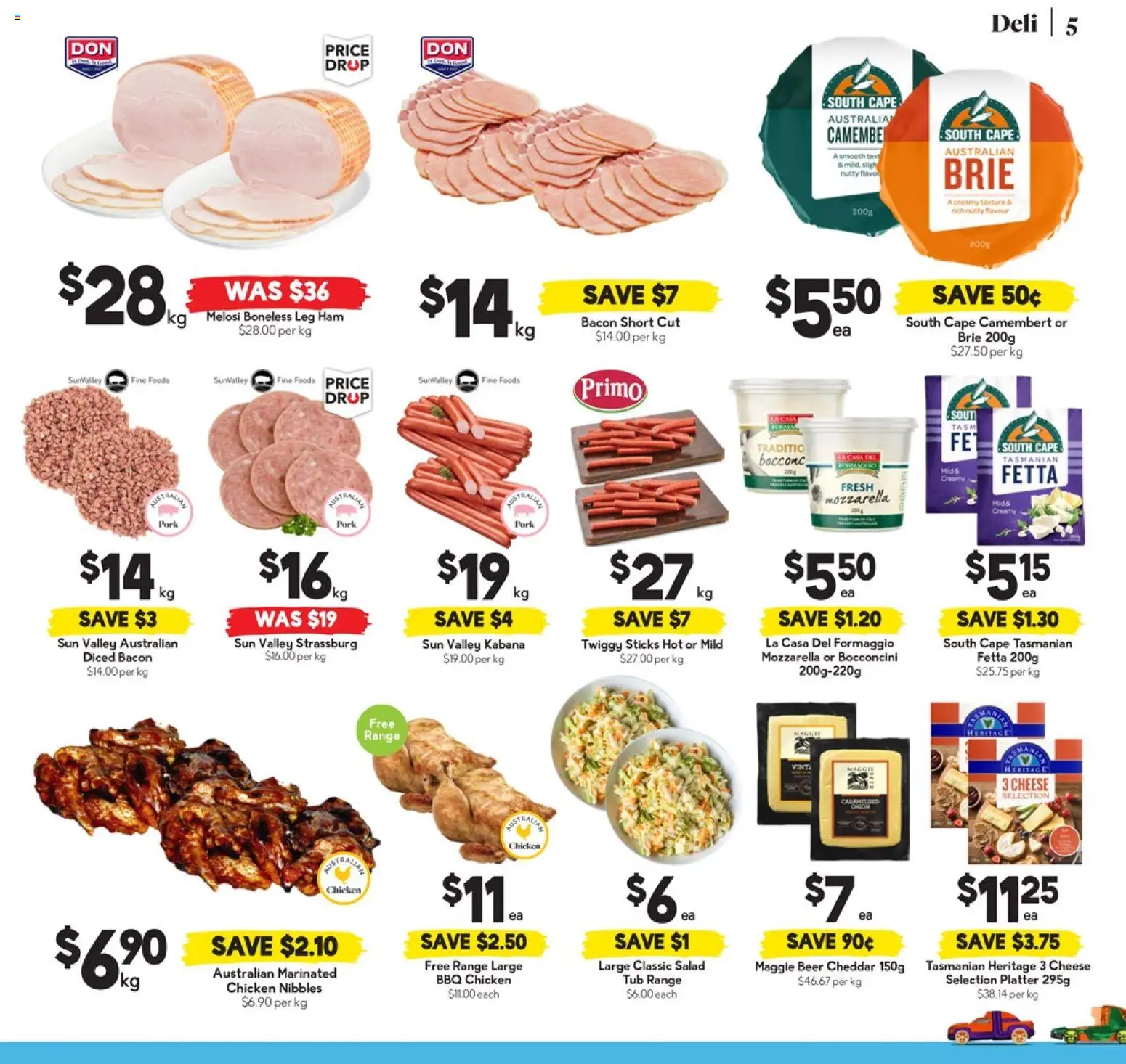 Drakes catalogue - valid from 05.11.2025 | Page: 5 | Products: Bacon, Ham, Chicken, Salad