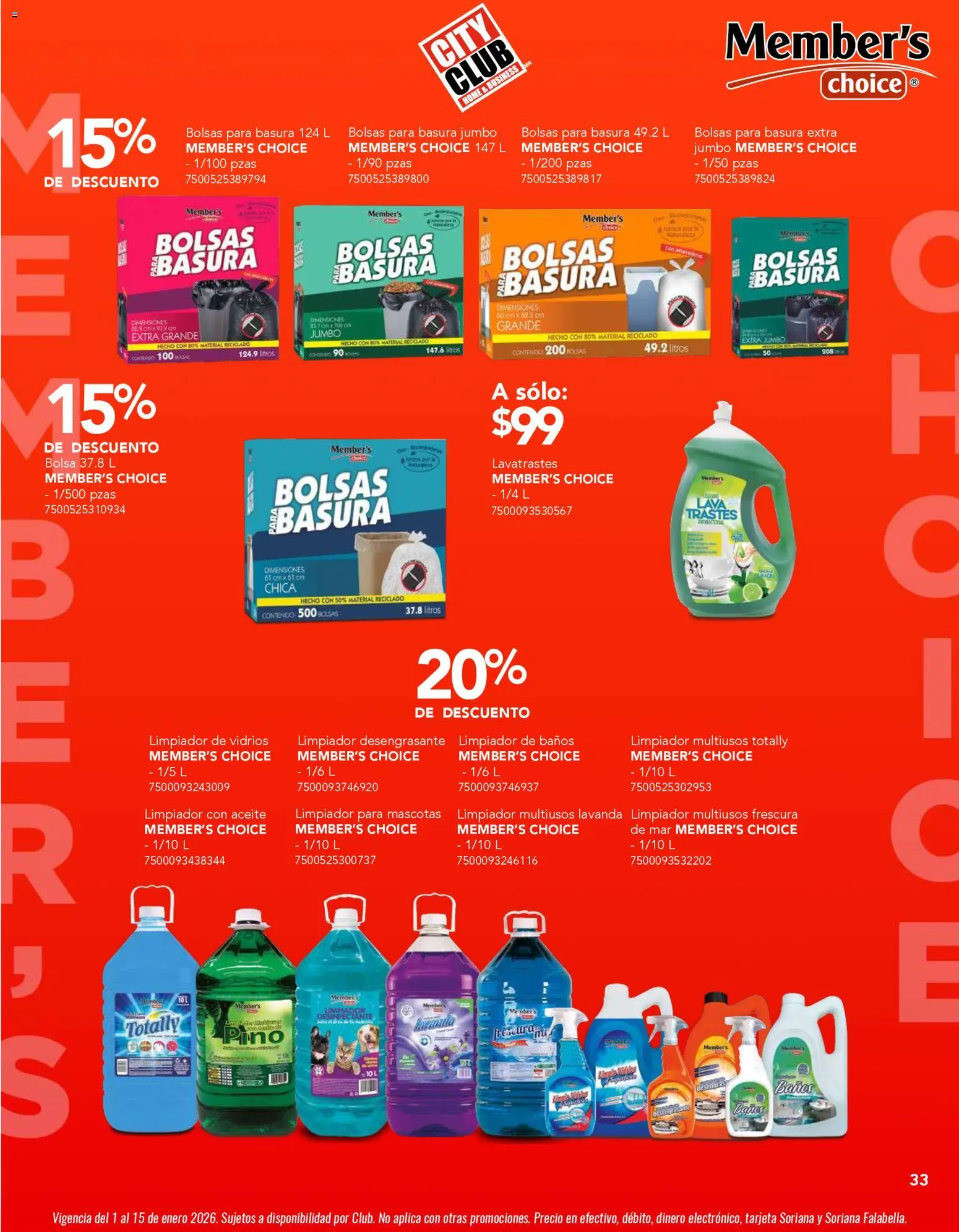 Nuevas ofertas de City Club válidas en toda la República Mexicana desde el 01.01.2026. ¡Encuentra las mejores ofertas en City Club catálogo! | Página: 33