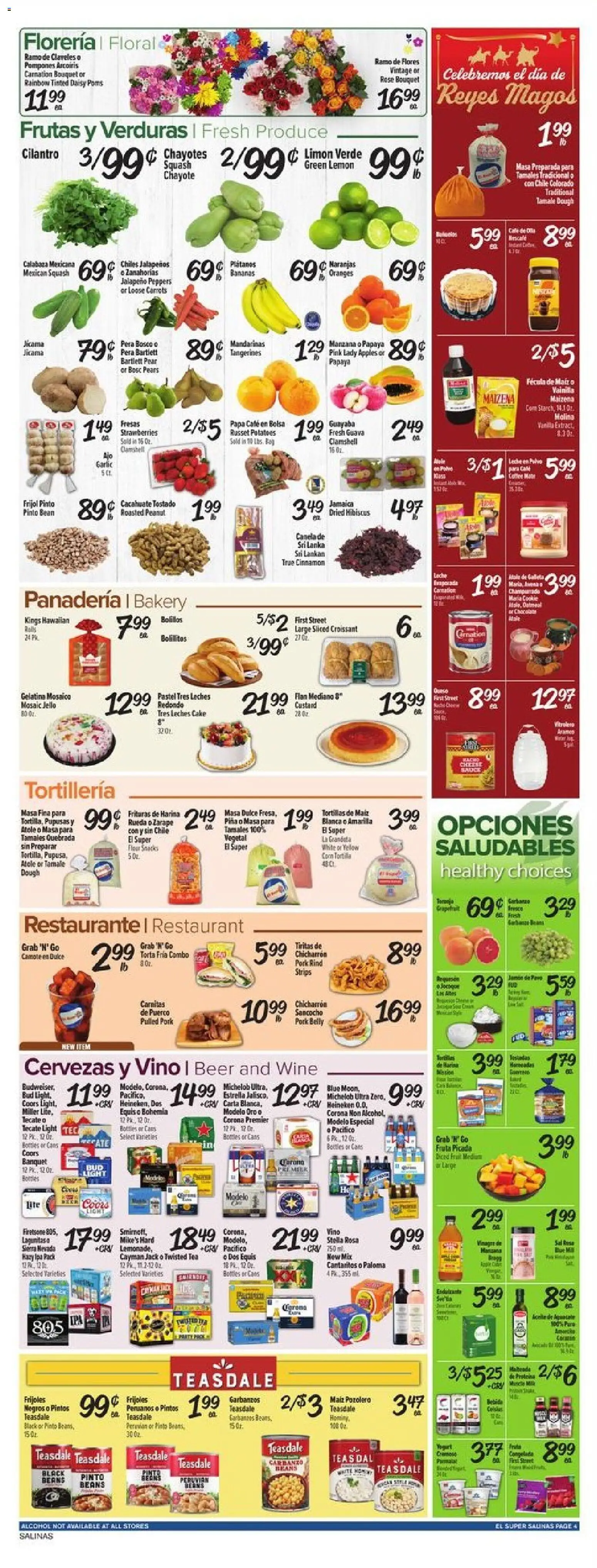 El Super Weekly Ad - valid from 31.12.2025 | Page: 4 | Products: Peppers, Jalapeno peppers, Potatoes, Sauce