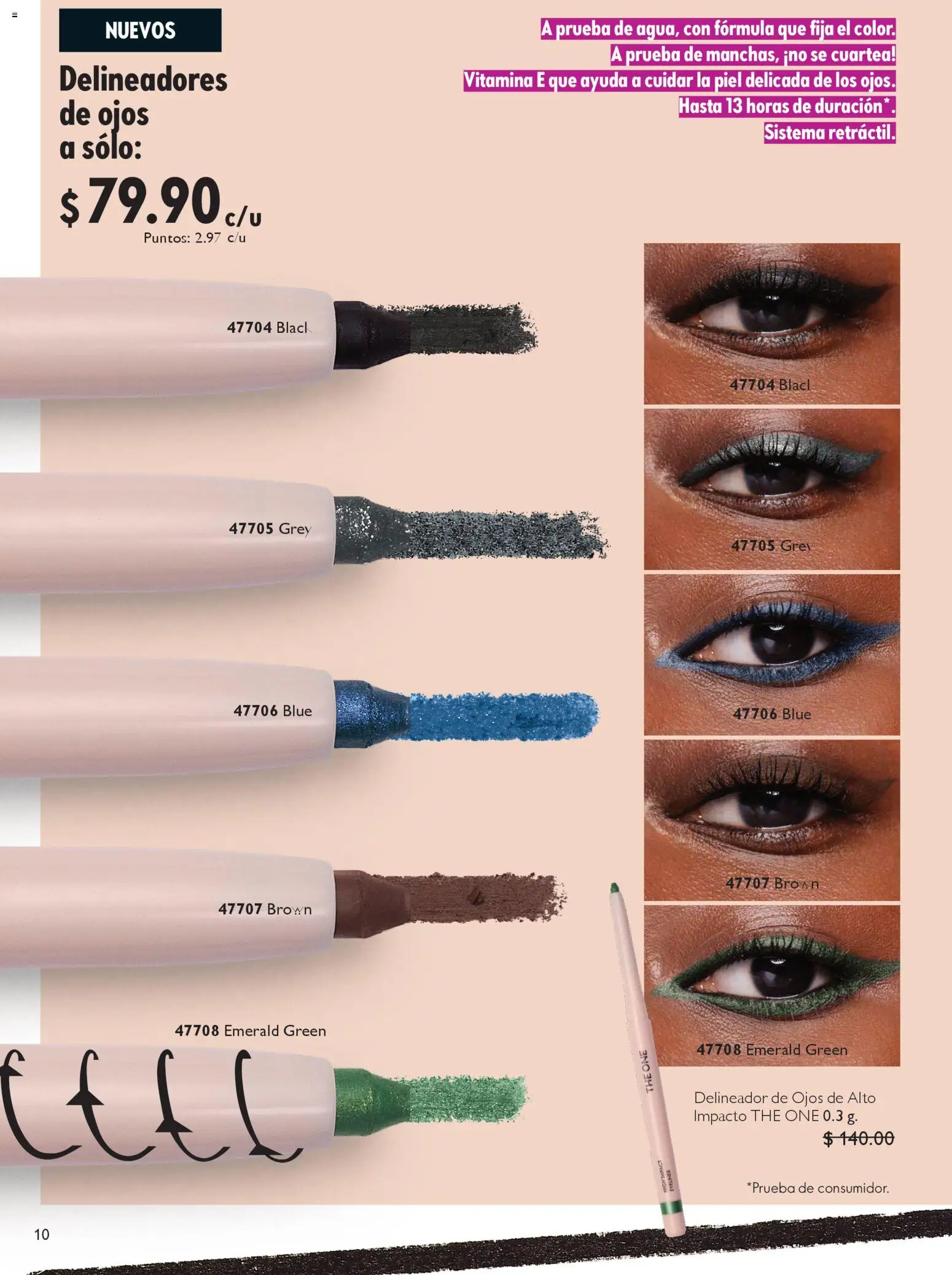 Nuevas ofertas de Oriflame válidas en toda la República Mexicana desde el 27.12.2025. ¡Encuentra las mejores ofertas en Oriflame campaña 1 2026! | Página: 10 | Productos: Delineador de ojos, Delineador