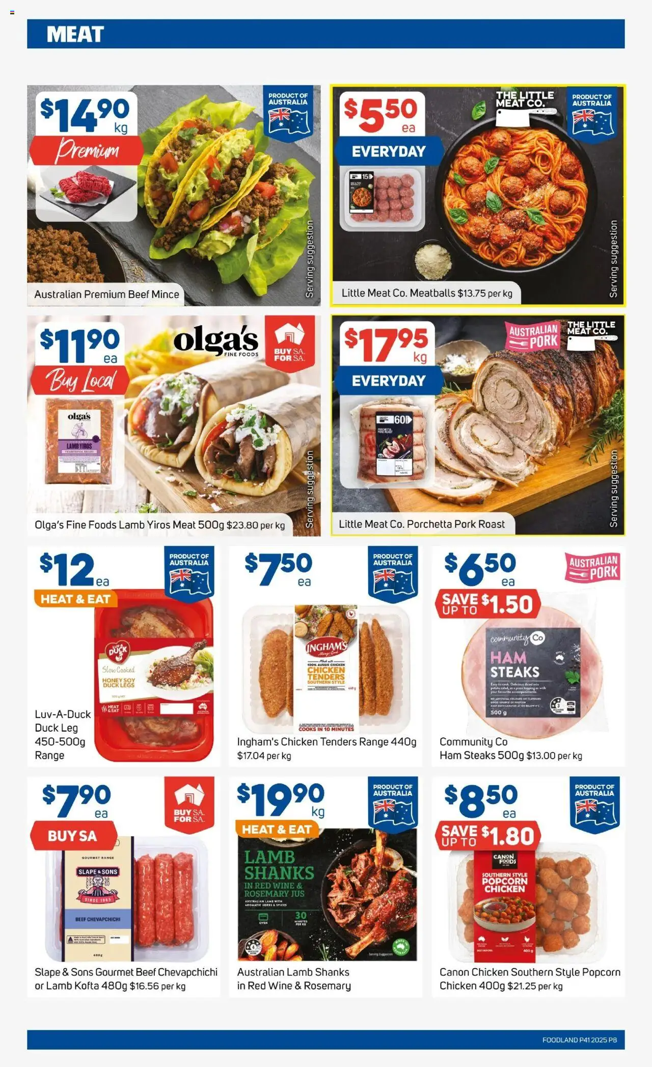 Foodland catalogue - valid from 08.10.2025 | Page: 6 | Products: Duck, Ham, Honey, Lamb