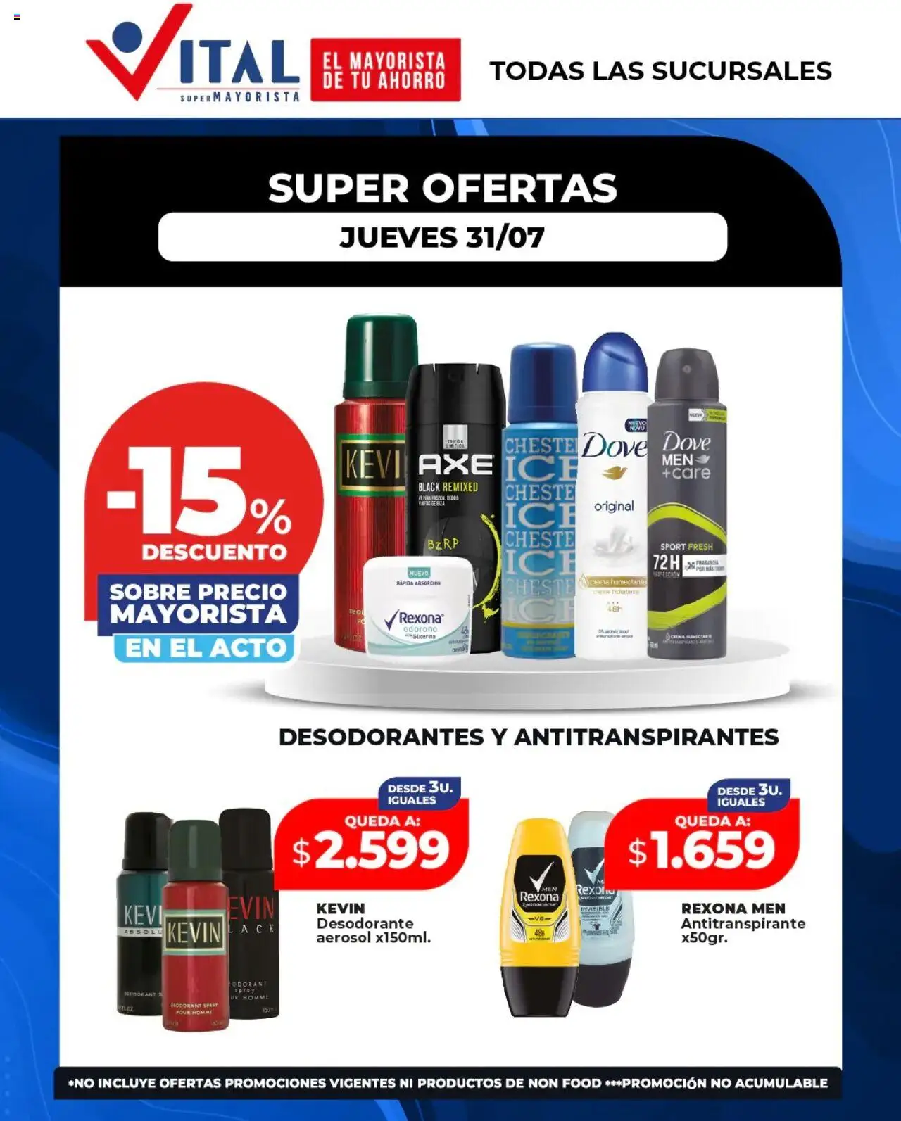 Vital - Super ofertas │ válido desde el 31.07.2025 | Página: 1 | Productos: Sobre, Desodorante, Antitranspirante, Crema