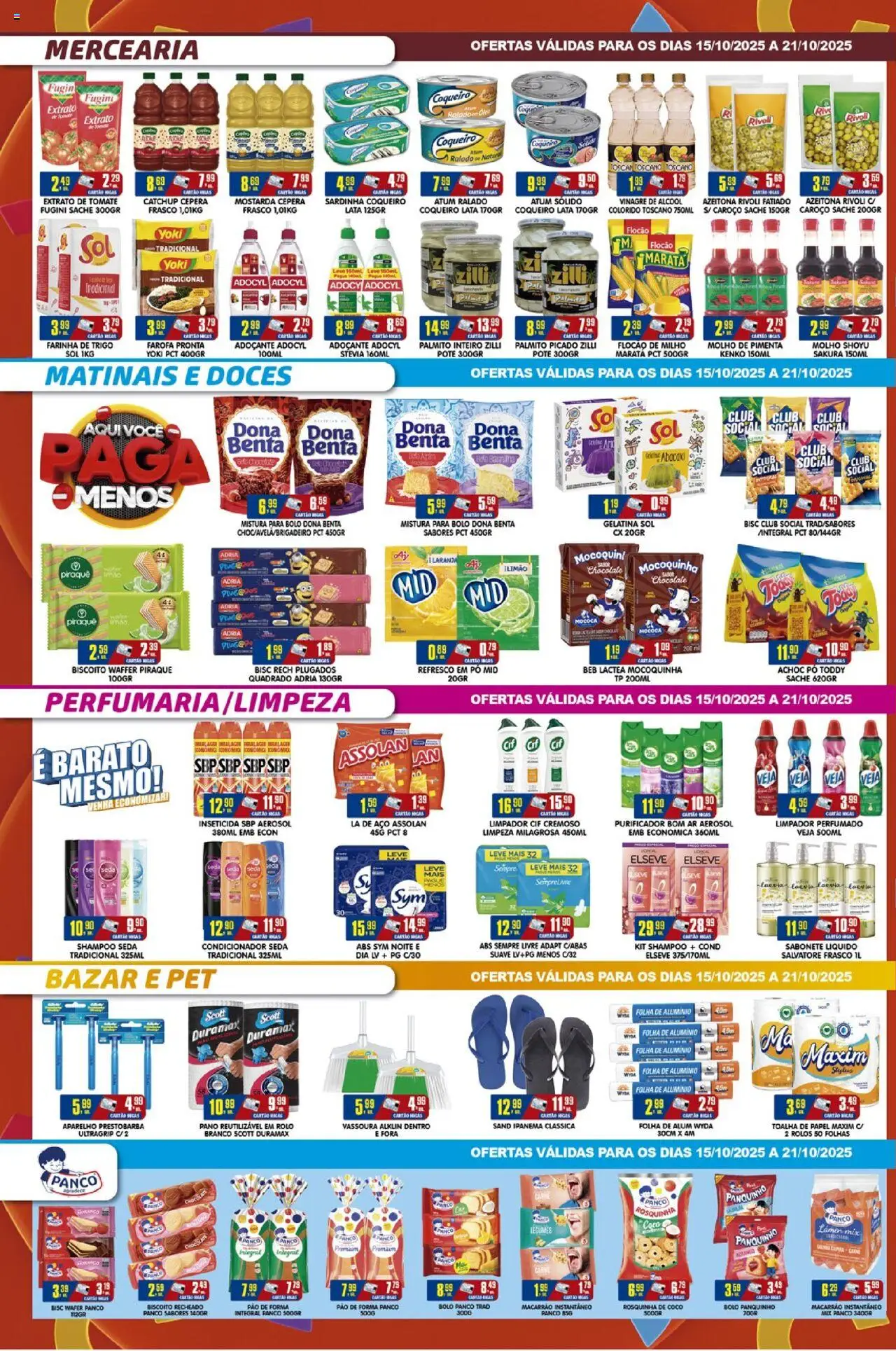 Higa's Supermercado Folheto - válido de 15.10.2025 | Página: 2 | Produtos: Rolo, Molho shoyu, Abacaxi, Sabonete