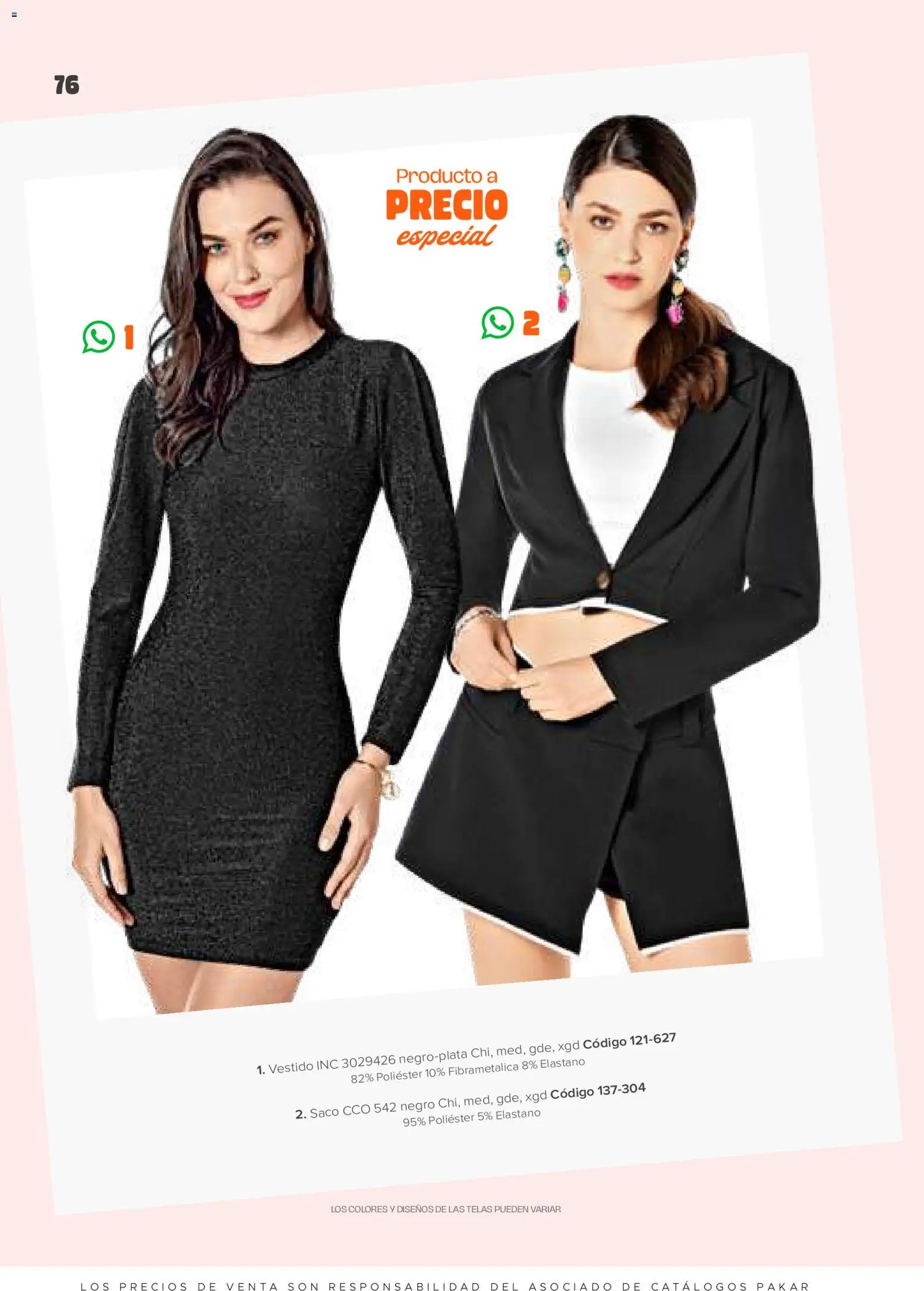 Nuevas ofertas de SC Pakar válidas en toda la República Mexicana desde el 30.01.2026. ¡Encuentra las mejores ofertas en SC Pakar catálogo Ropa! | Página: 76 | Productos: Vestido