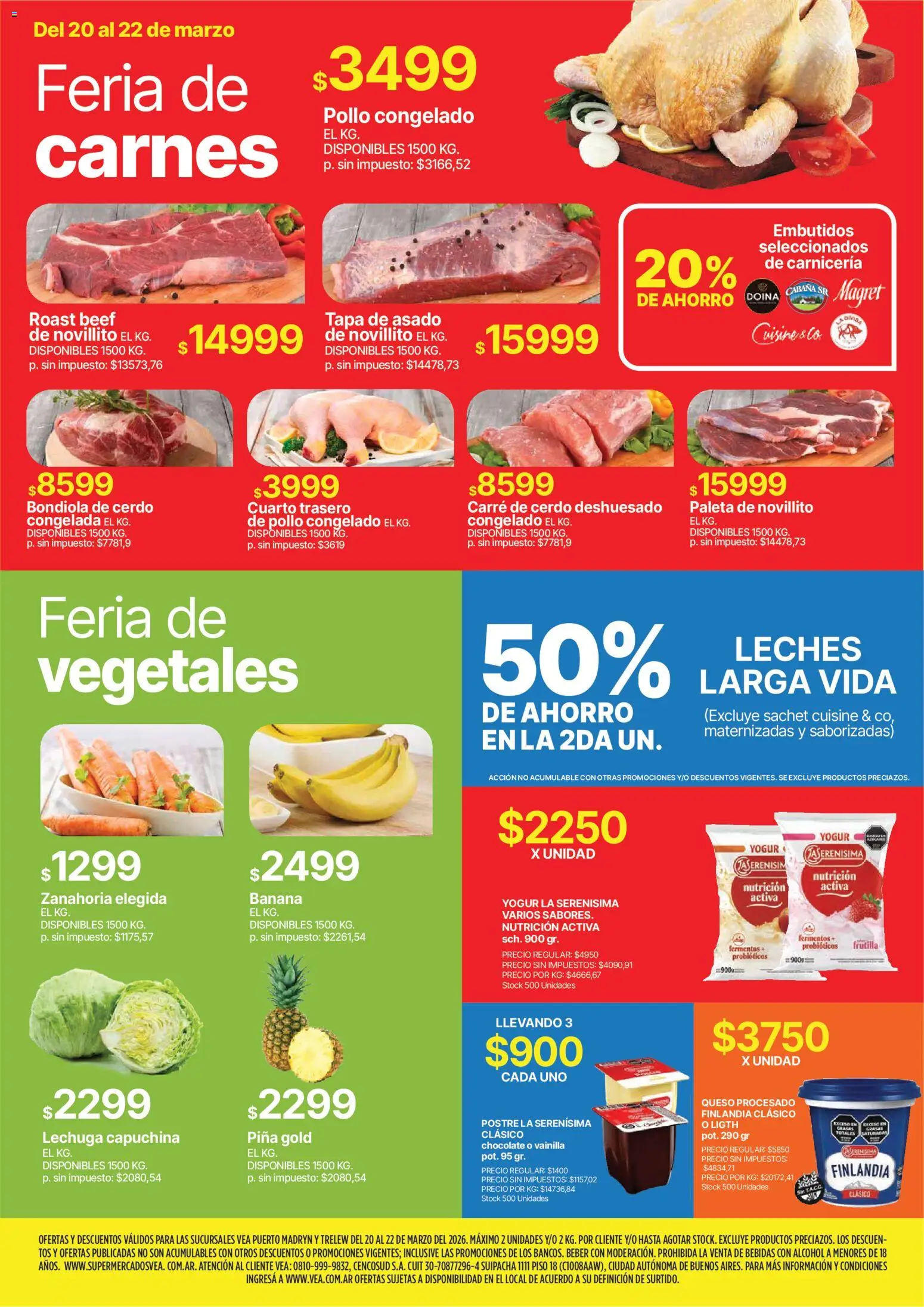 Vea - Ofertas fin de semana Chubut │ válido desde el 20.03.2026 | Página: 3