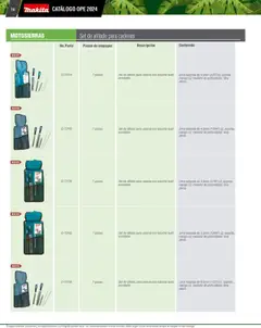 Nuevas ofertas de Makita válidas en toda la República Mexicana desde el 07.10.2024. ¡Encuentra las mejores ofertas en Makita catálogo Ope! | Página: 74 | Productos: Lima, Mango, Estuche, Cadena
