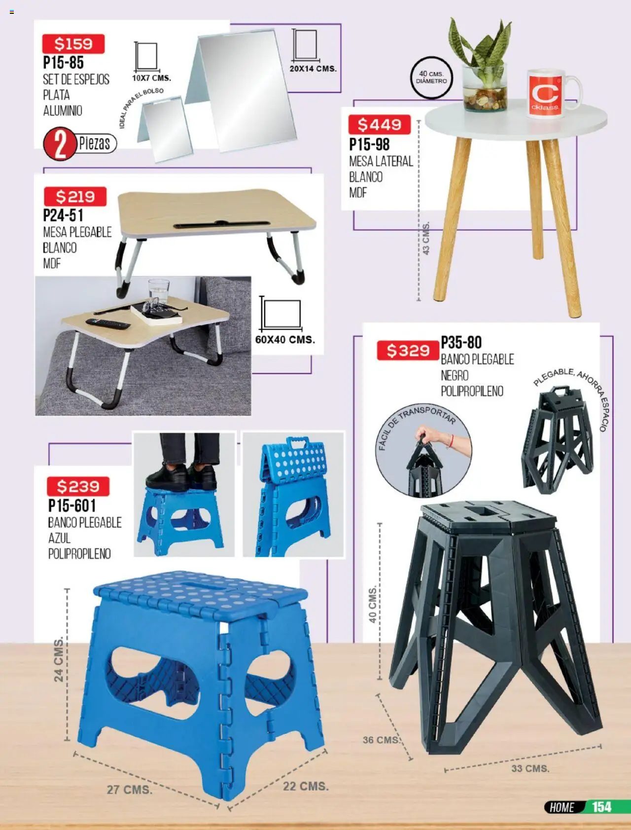 Nuevas ofertas de Cklass válidas en toda la República Mexicana desde el 23.06.2025. ¡Encuentra las mejores ofertas en Cklass catálogo Rebajas Sobre Calzado! | Página: 540 | Productos: Bolso, Banco, Mesa