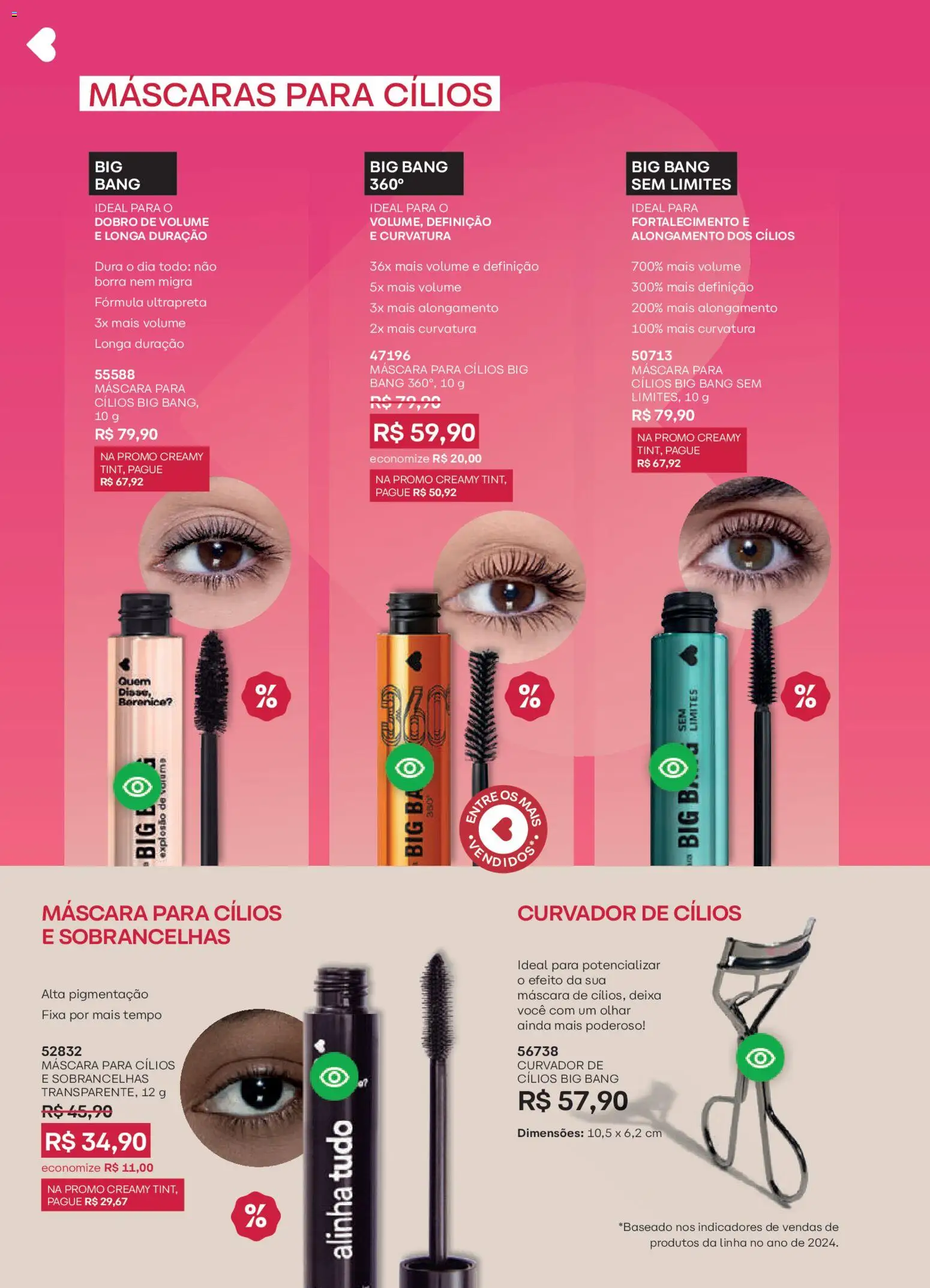 O Boticário Folheto - válido de 23.03.2026 | Página: 155 | Produtos: Máscara para cílios