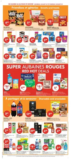 Preview of PEPPERIDGE FARM Biscuits/Cookies CHEEZ-IT ou/or PEPPERIDGE FARM GOLDFISH, Craquelins cuits au four/Baked Snack Crackers Produits sélectionnés/Selected Types & Sizes from shop Pharmaprix valid from 23.01.2026 | Page: 6