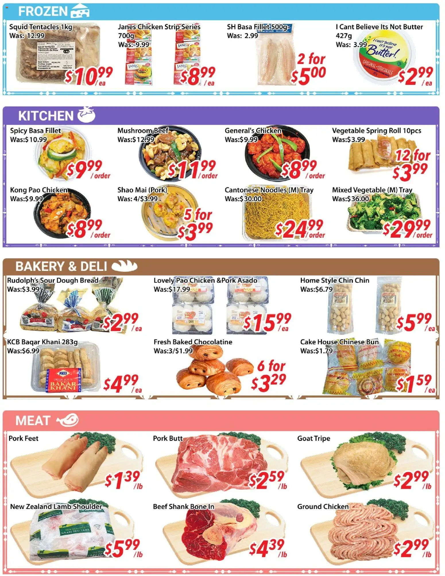 Ample Food Market flyer valid from 24.04.2026 | Page: 4 | Products: Tea, Noodles, Bakery, Butter