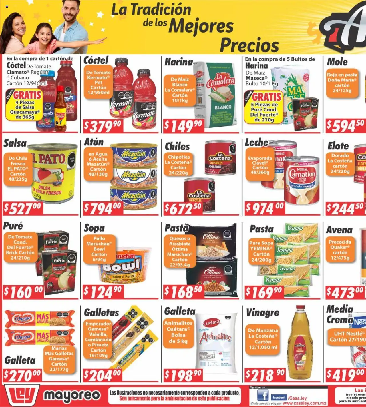 Nuevas ofertas de Casa Ley válidas en toda la República Mexicana desde el 22.09.2025. ¡Encuentra las mejores ofertas en Casa Ley - Folleto Mayoreo! | Página: 5 | Productos: Bolsa, Leche, Aceite, Pasta