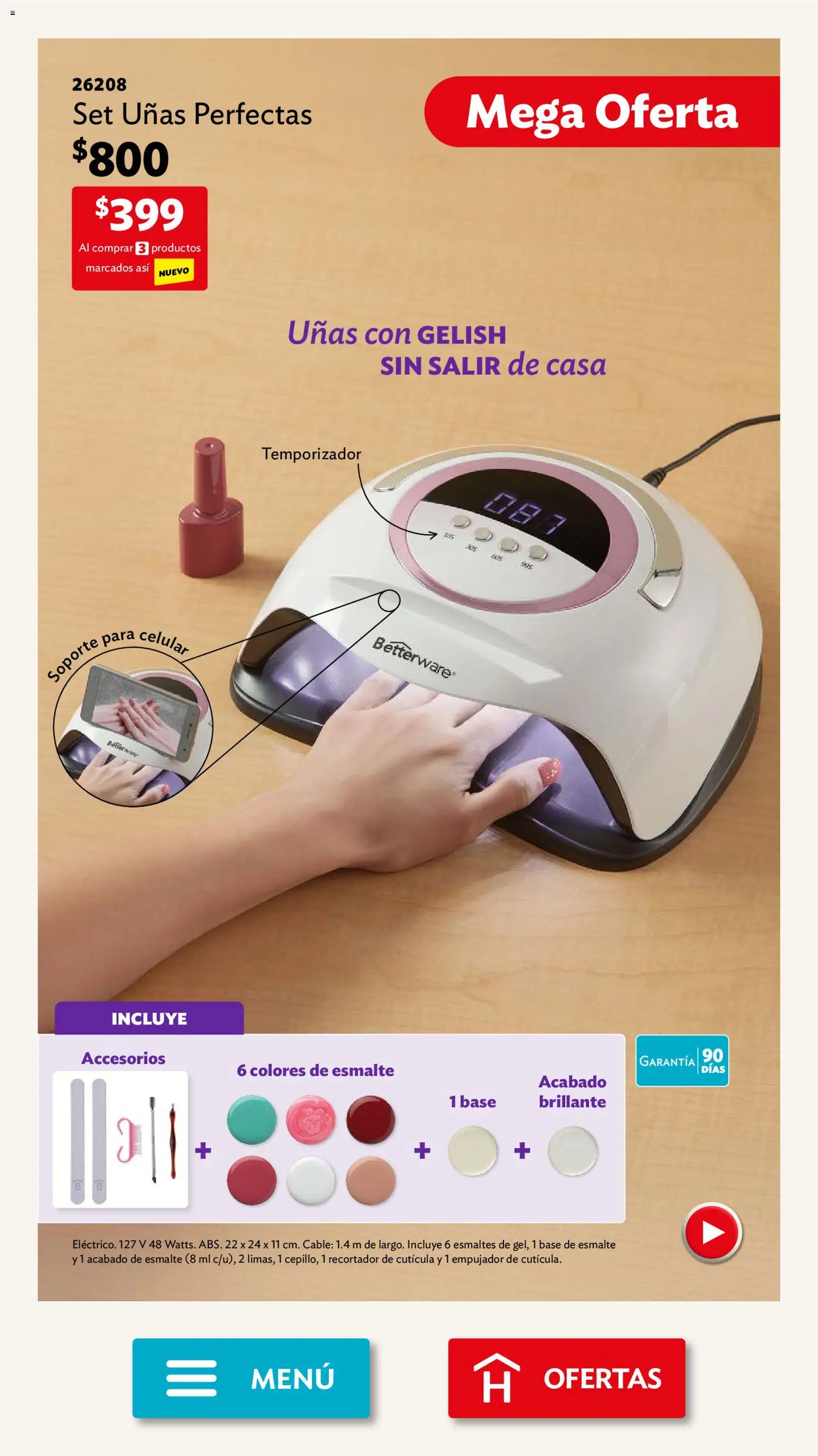 Nuevas ofertas de Betterware válidas en toda la República Mexicana desde el 02.03.2026. ¡Encuentra las mejores ofertas en Betterware campaña 3 2026! | Página: 8 | Productos: Cable