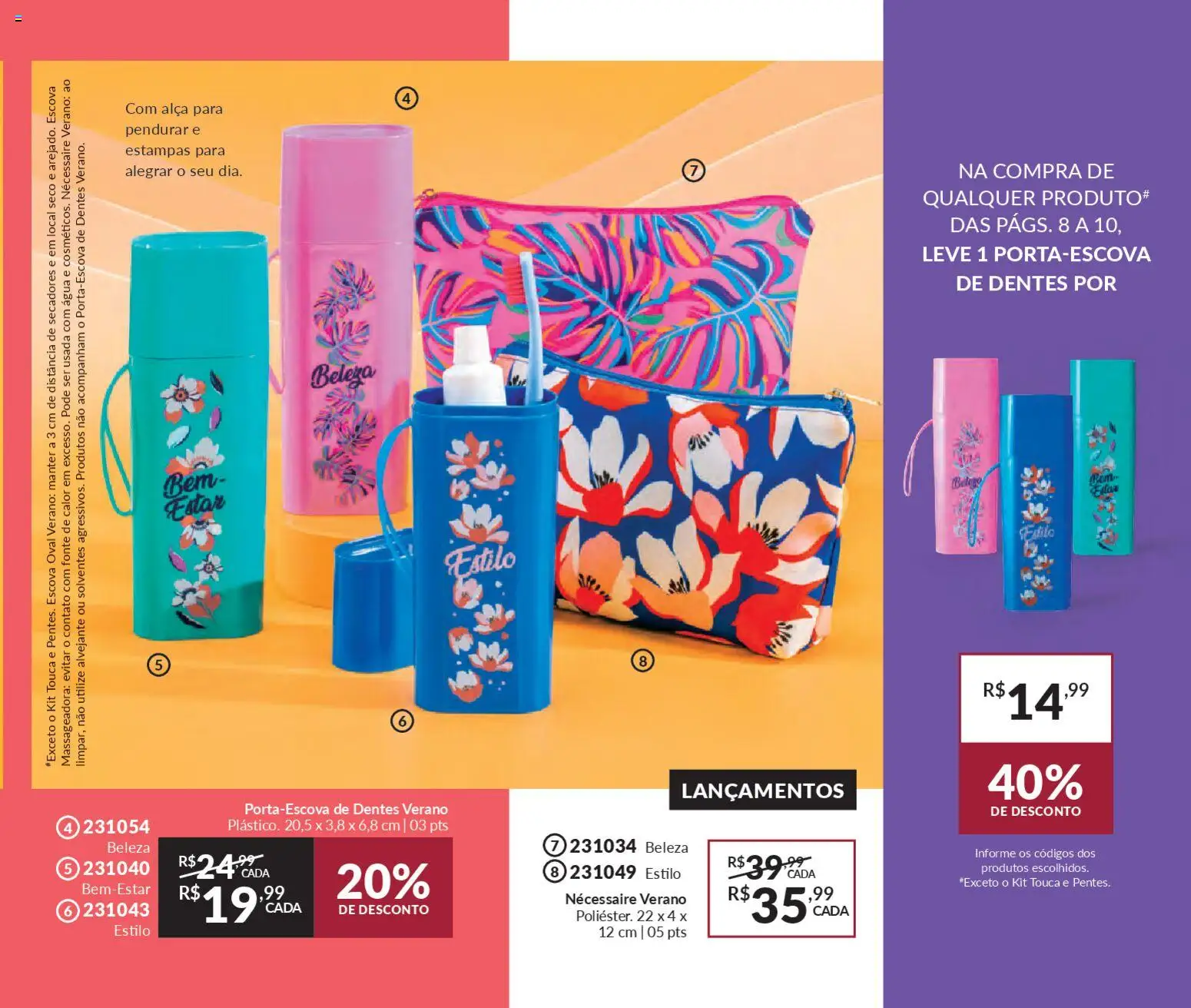 Avon Folheto - válido de 19.12.2025 | Página: 9 | Produtos: Touca, Alvejante, Escova, Necessaire