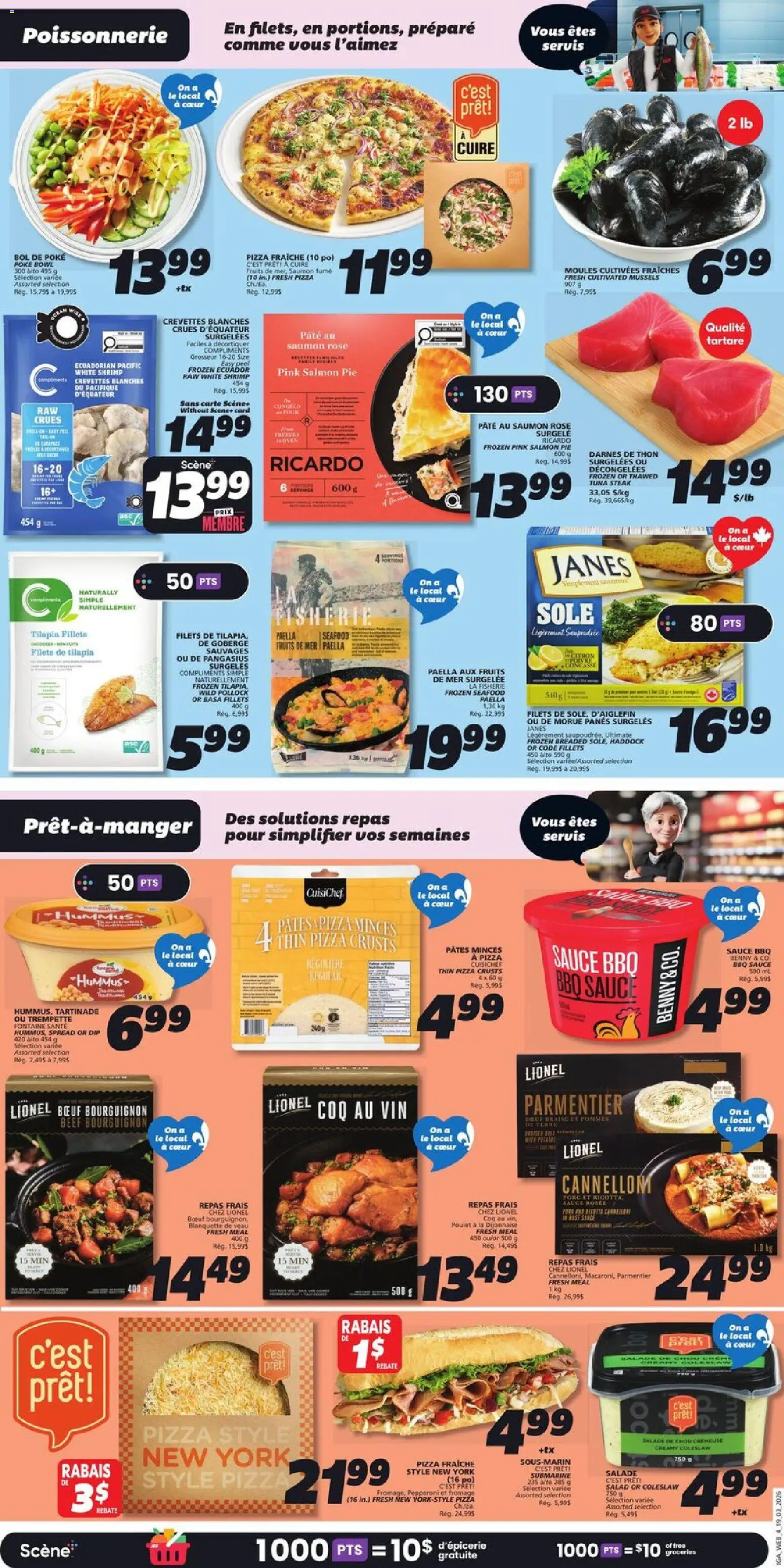 IGA flyer valid from 19.03.2026 | Page: 6 | Products: Beef, Salad, Pizza