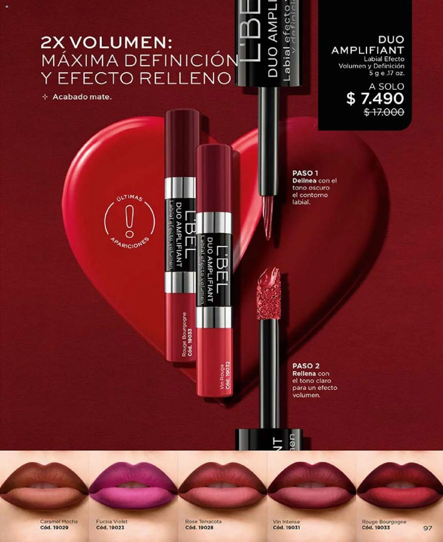 Catálogo L'Bel Campaña 3 │ válido desde el 01.02.2026 | Página: 96 | Productos: Contorno, Labial