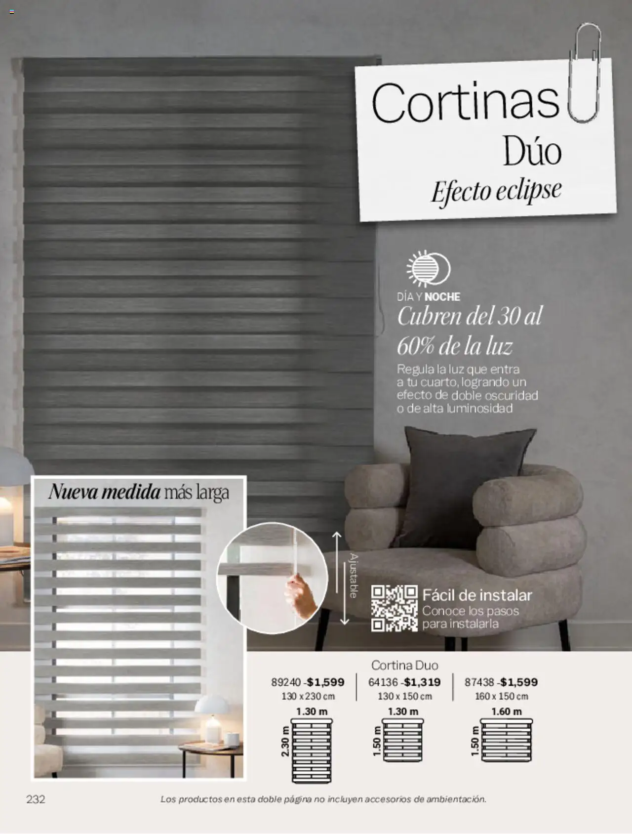 Nuevas ofertas de Vianney válidas en toda la República Mexicana desde el 07.03.2025. ¡Encuentra las mejores ofertas en Vianney catálogo Primavera! | Página: 236 | Productos: Cortinas