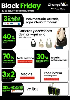 Vista previa Changomas Black Friday válido desde el 30.10.2025 | Página: 10 | Productos: Ropa, Ropa interior, Medias