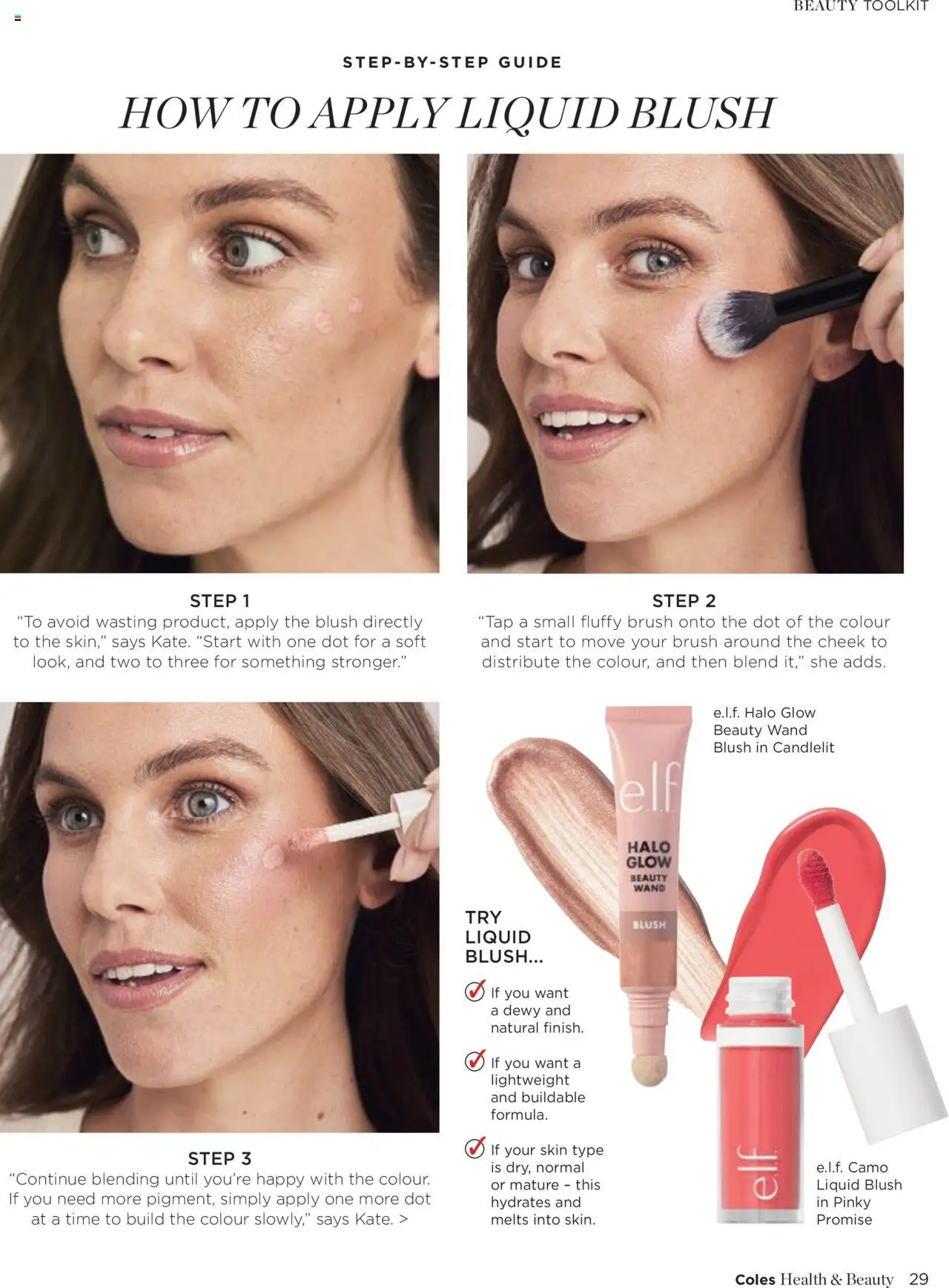 Coles catalogue - valid from 07.04.2025 | Page: 29 | Products: Blush, Brush, Tap