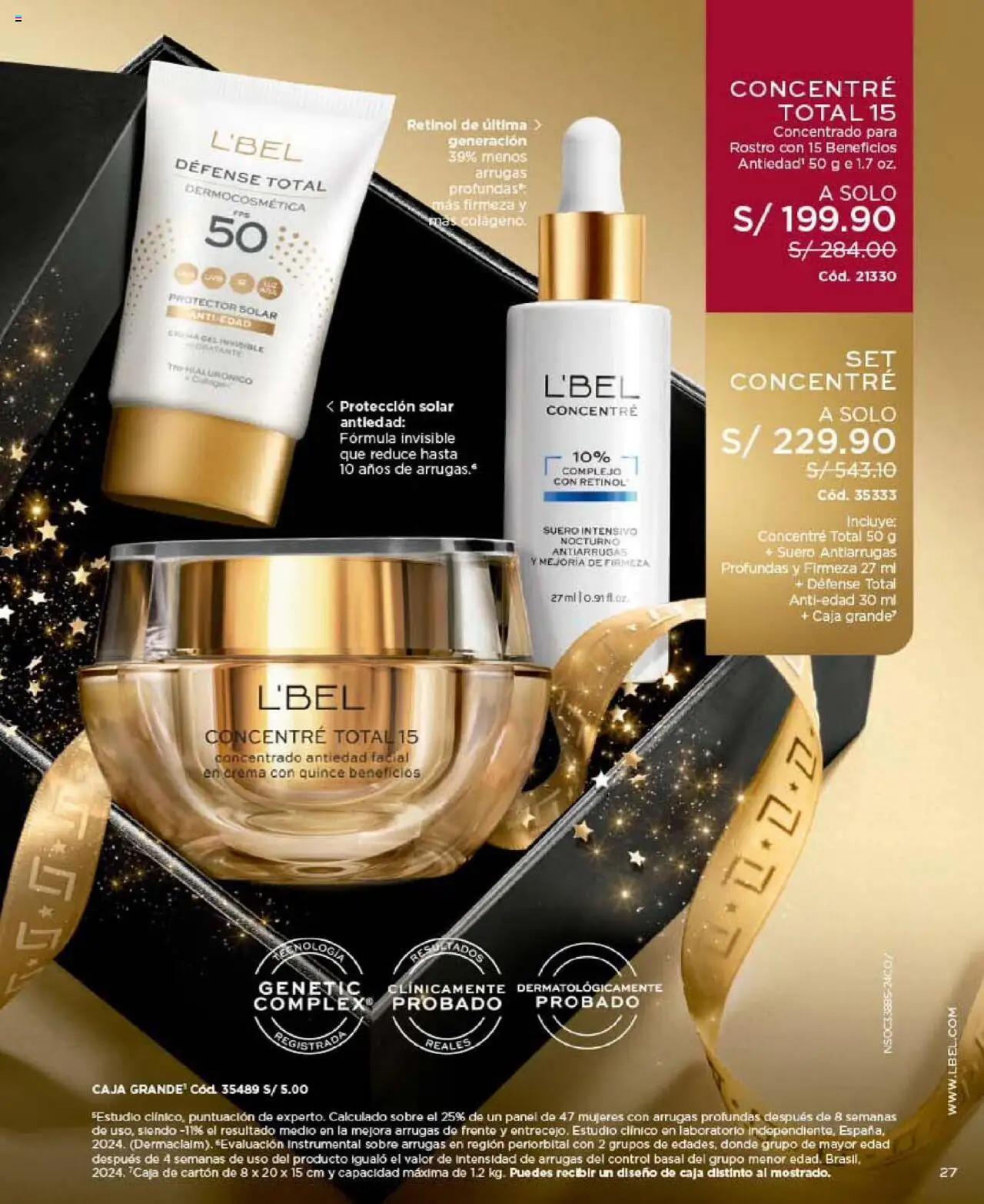 Catálogo L'Bel válido desde 24.10.2025 | Página: 27 | Productos: Protector solar, Caja, Crema