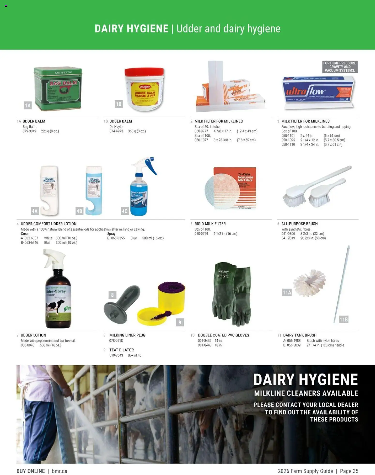 BMR flyer valid from 09.01.2026 | Page: 35 | Products: Gloves, Bag, Brush, Milk