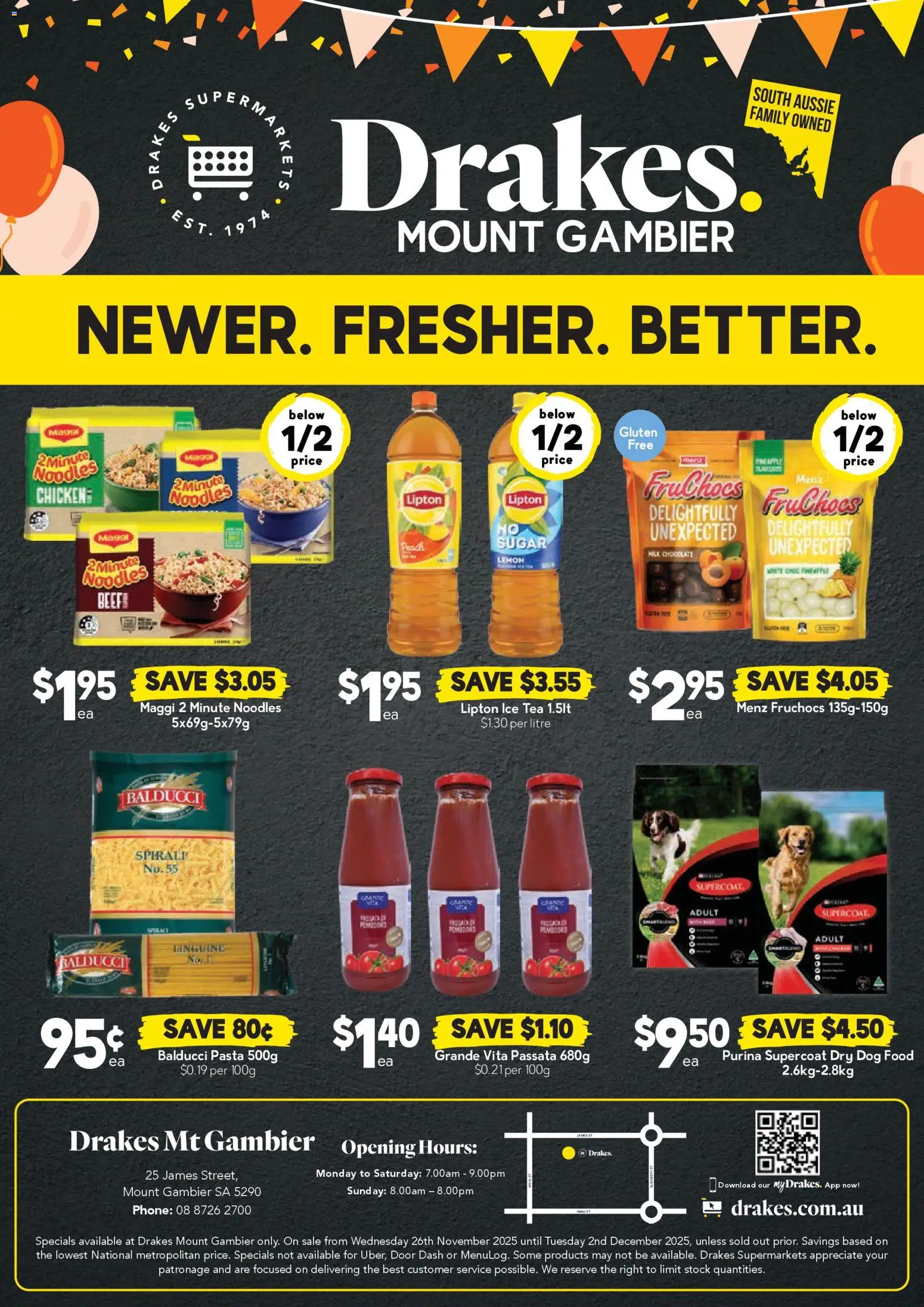 Drakes catalogue - valid from 26.11.2025 | Page: 4 | Products: Milk, Chocolate, Beef, Pineapple