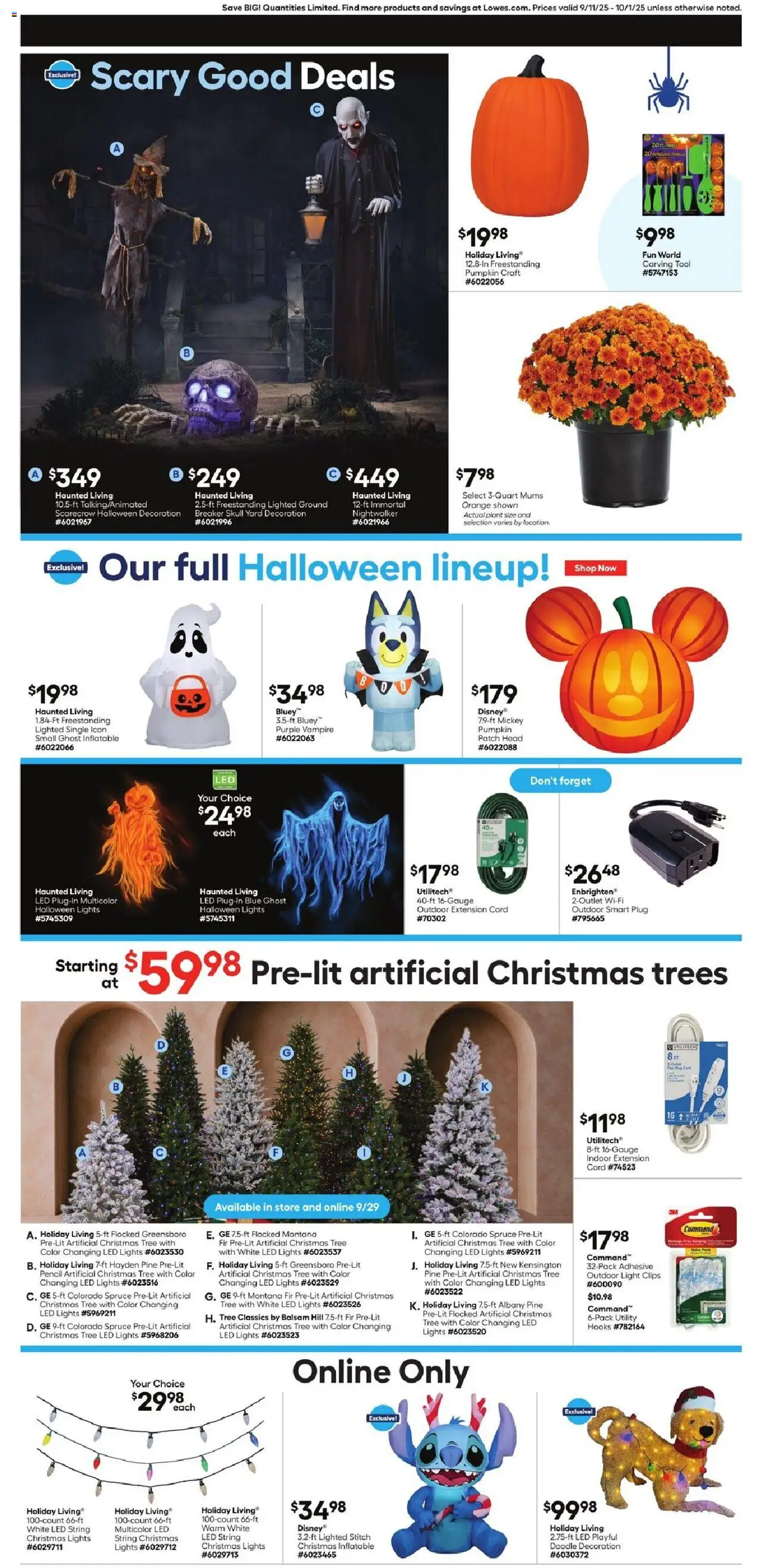 Lowe's Weekly Ad - valid from 11.09.2025 | Page: 3 | Products: Adhesive, Pencil, Pumpkin