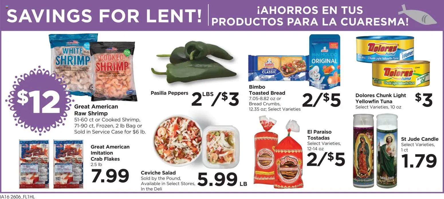 Food 4 Less Weekly Ad - valid from 11.03.2026 | Page: 6 | Products: Peppers, Flakes, Water, Bag