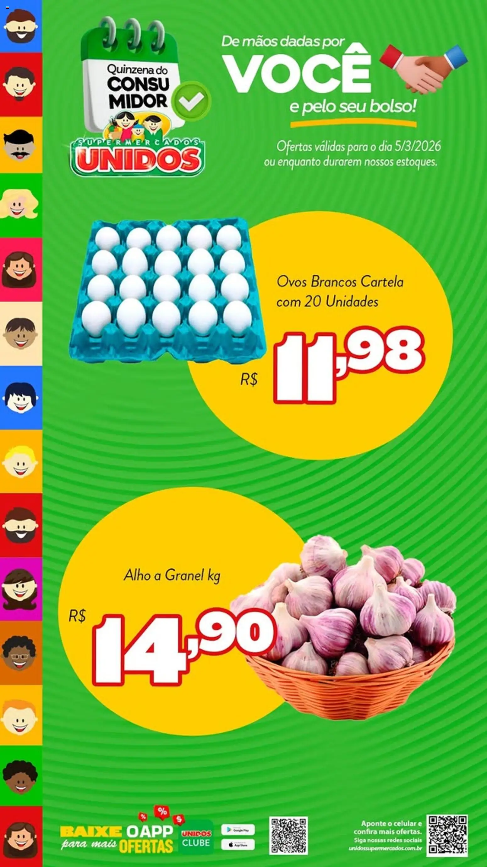 Supermercados Unidos Folheto - válido de 05.03.2026 | Página: 5 | Produtos: Alho, Celular, Ovos