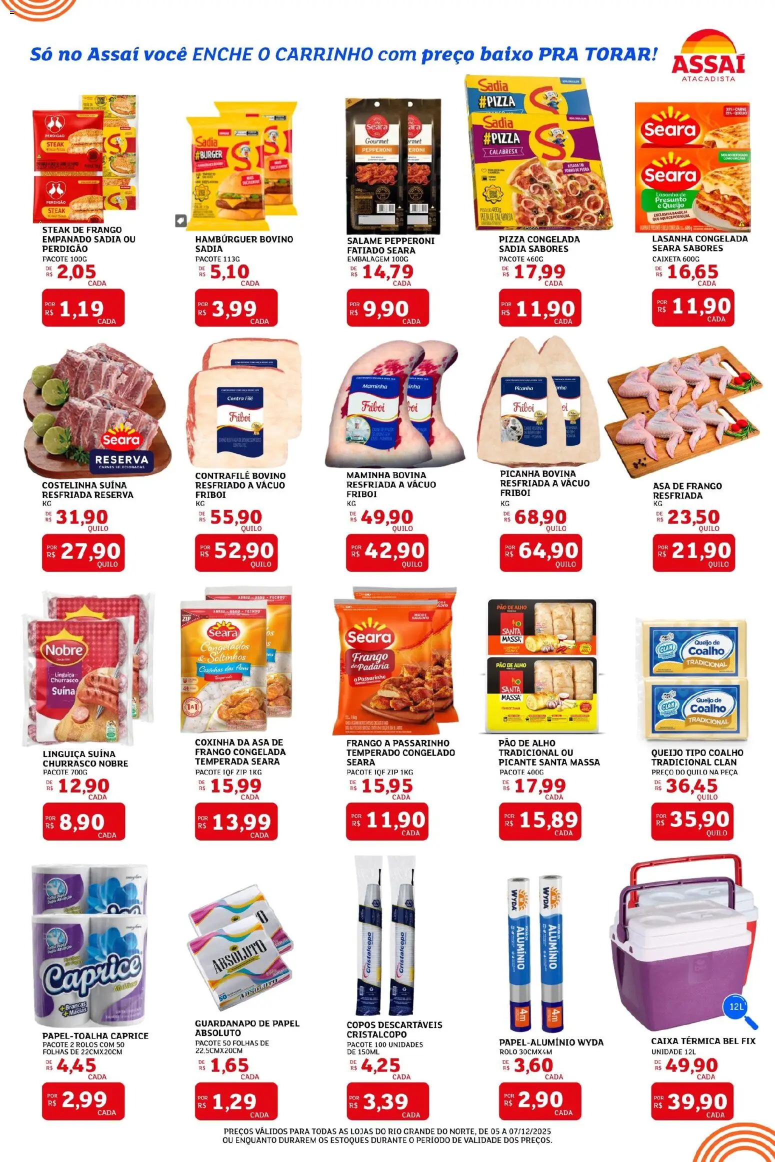 Assaí Atacadista Folheto - válido de 05.12.2025 | Página: 2 | Produtos: Alho, Rolo, Pao de alho, Massa