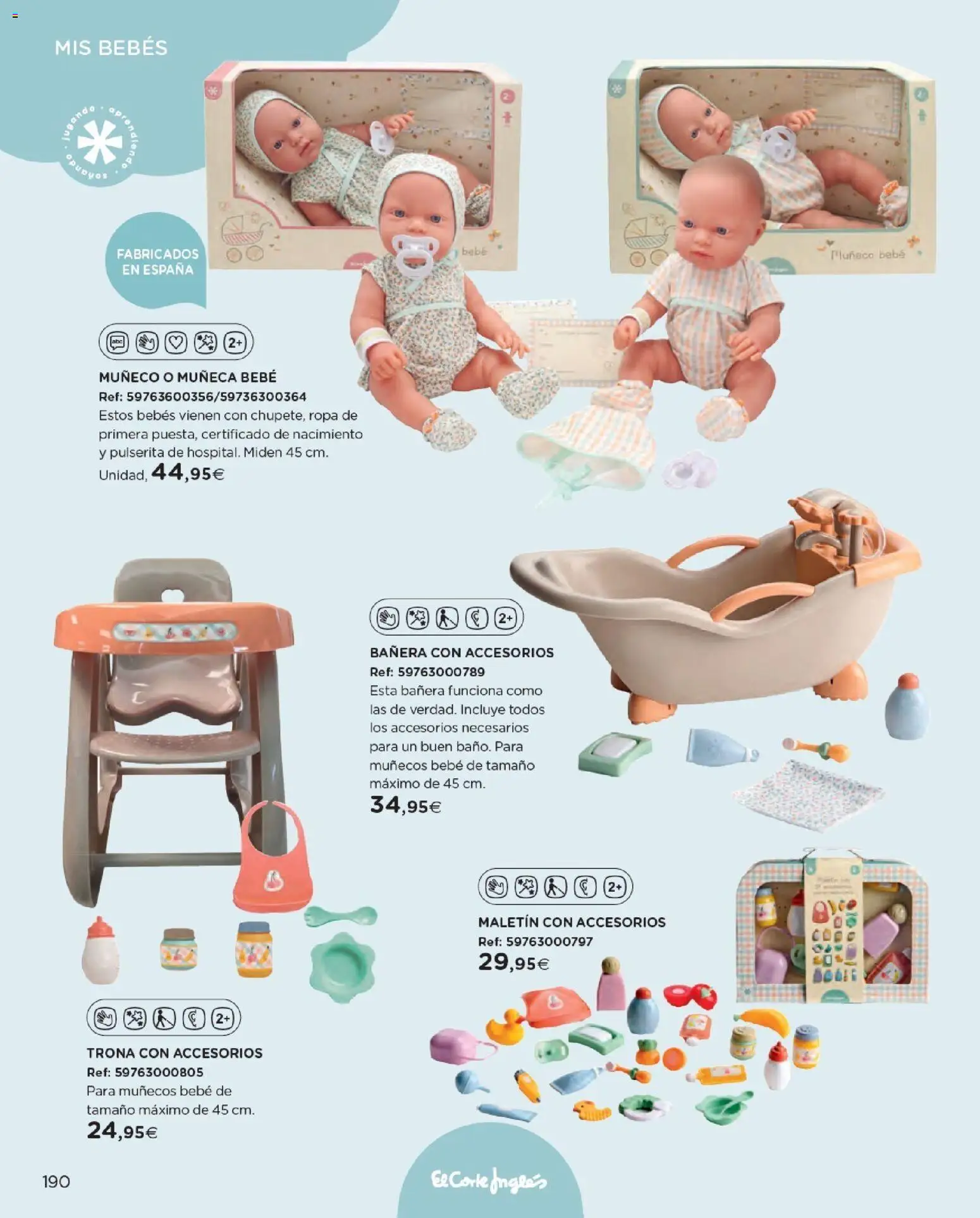 Nuevas ofertas de El Corte Inglés válidas en toda la República Mexicana desde el 27.10.2025. ¡Encuentra las mejores ofertas en El Corte Inglés catálogo Juguetes! | Página: 190 | Productos: Ropa, Bañera