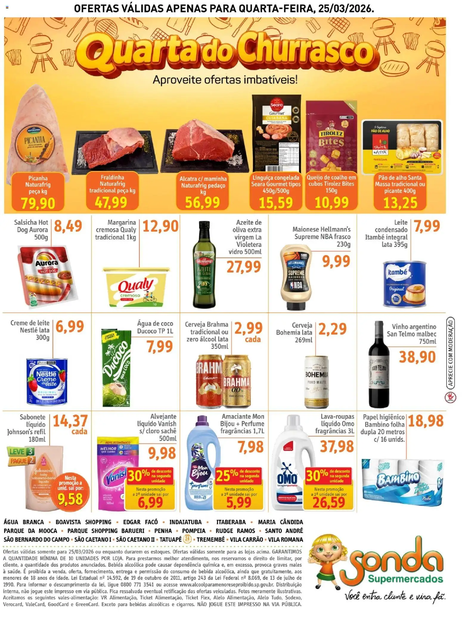 Sonda Folheto - válido de 25.03.2026 | Página: 4 | Produtos: Linguiça, Leite, Vinho, Sabonete