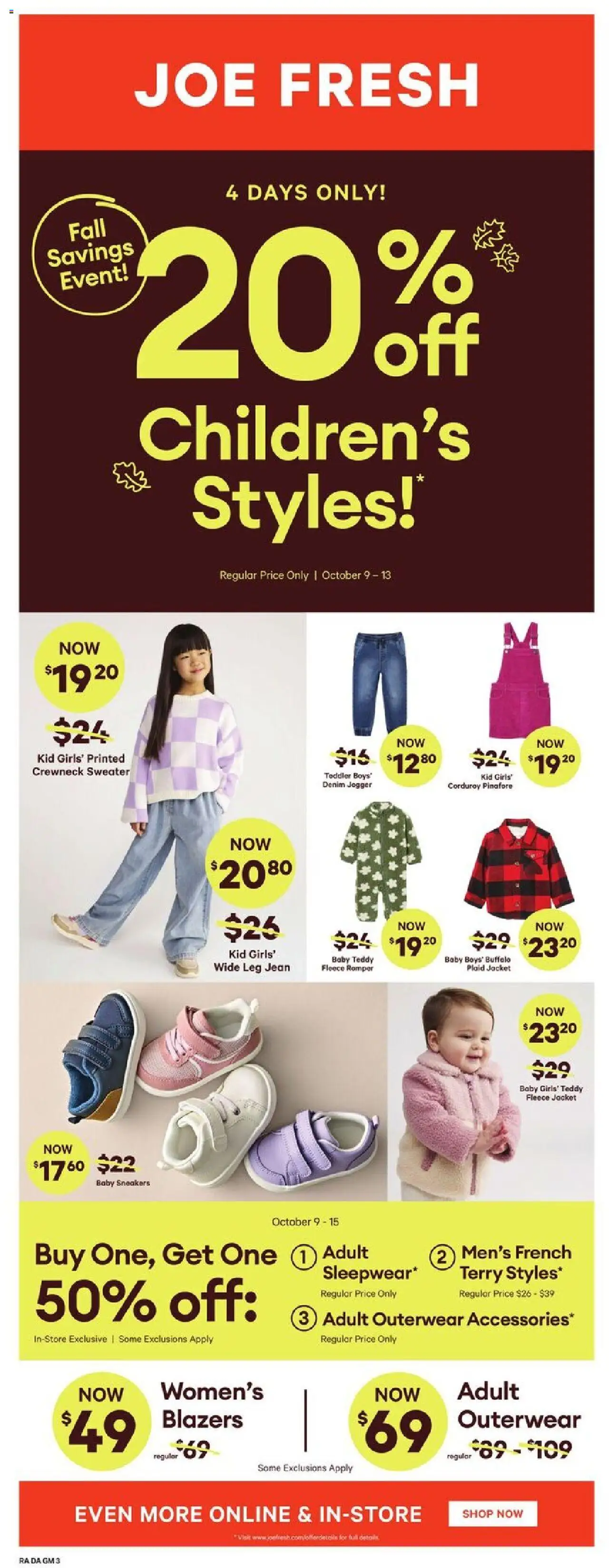 Atlantic Superstore flyer valid from 09.10.2025 | Page: 24 | Products: Sneakers, Sweater, Jacket
