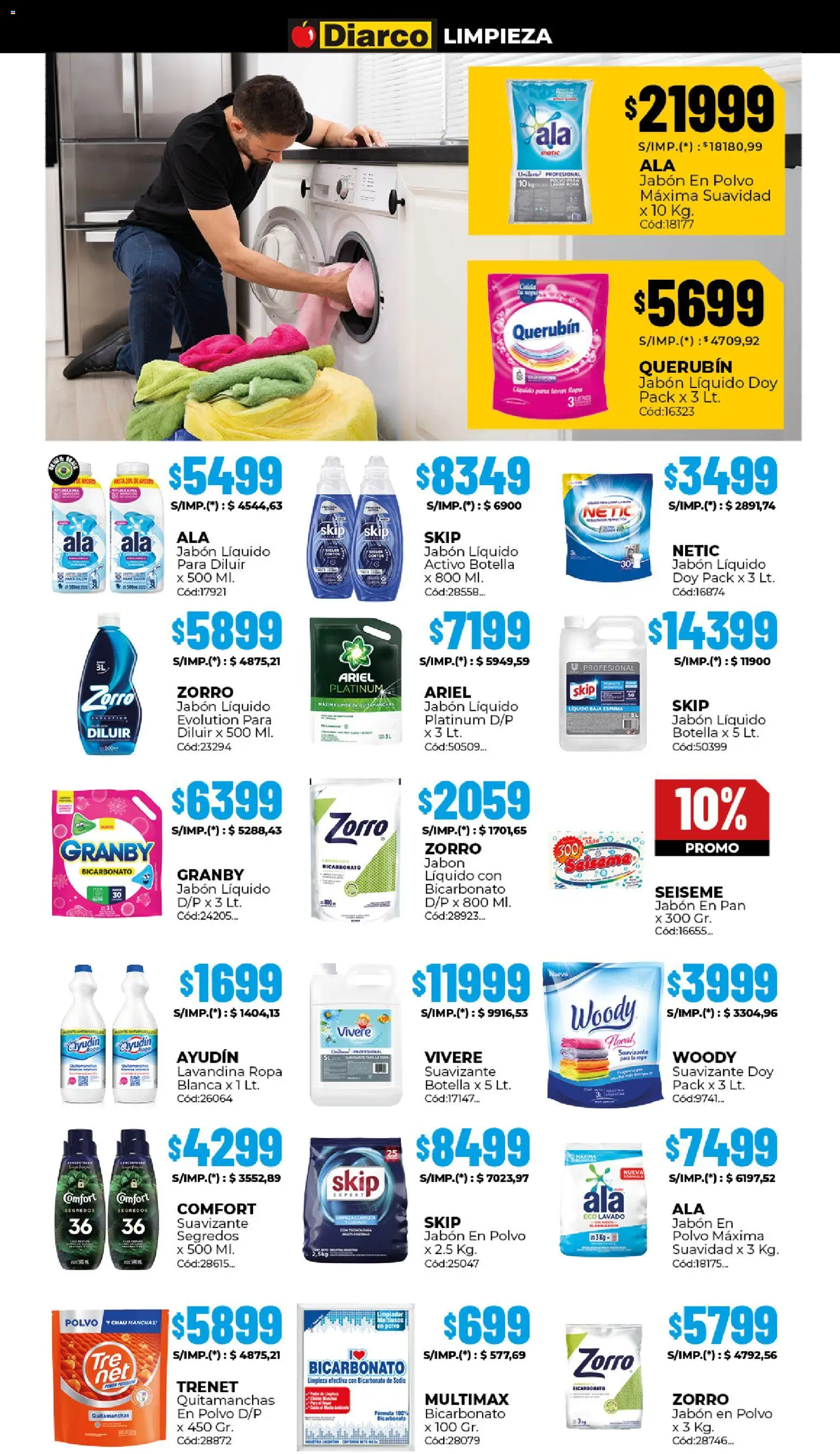 Diarco ofertas │ válido desde el 12.01.2026 | Página: 17 | Productos: Polvo, Jabón en polvo, Quitamanchas, Ropa