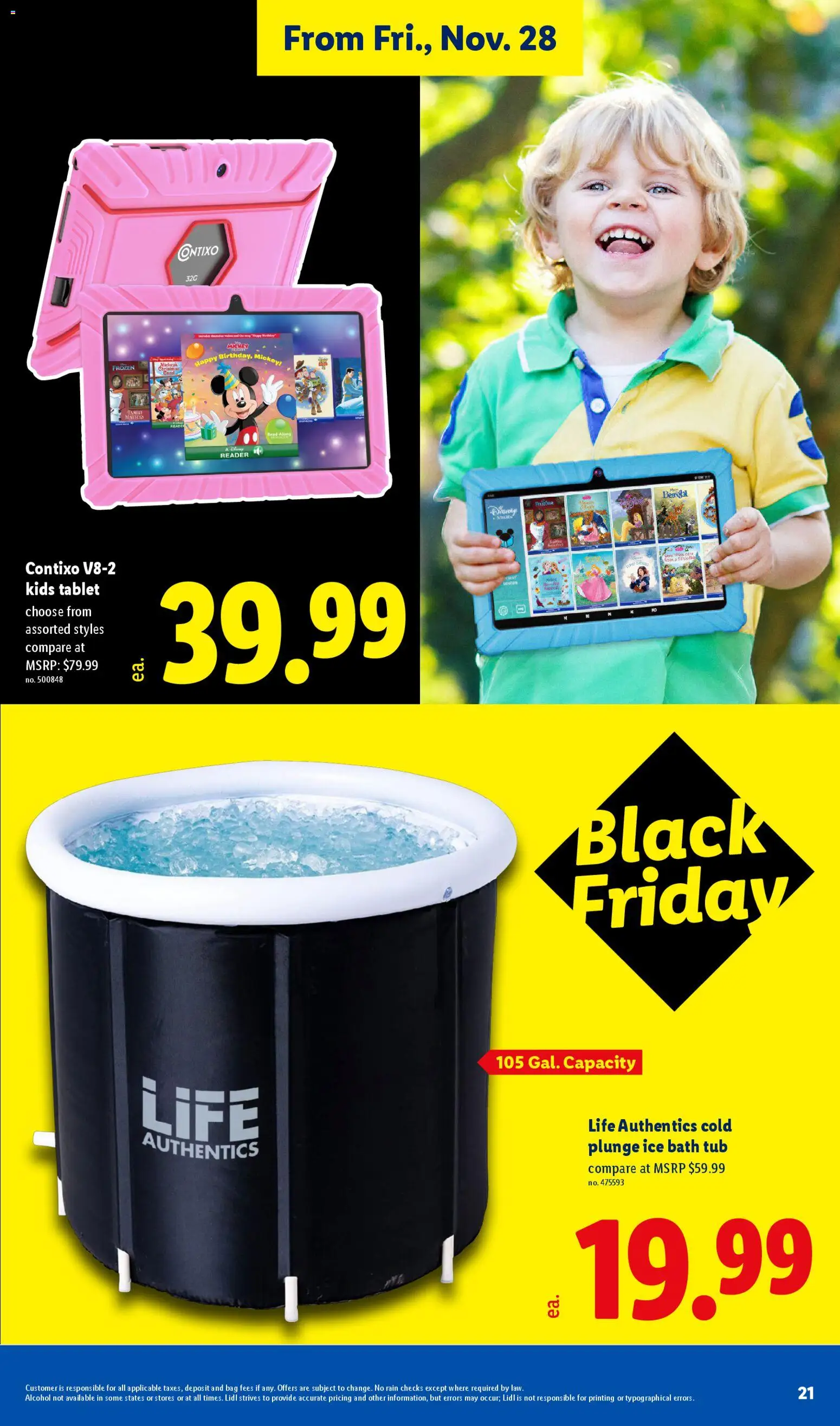 Lidl Black Friday - valid from 27.11.2025 | Page: 21 | Products: Bath, Tablet, Bag