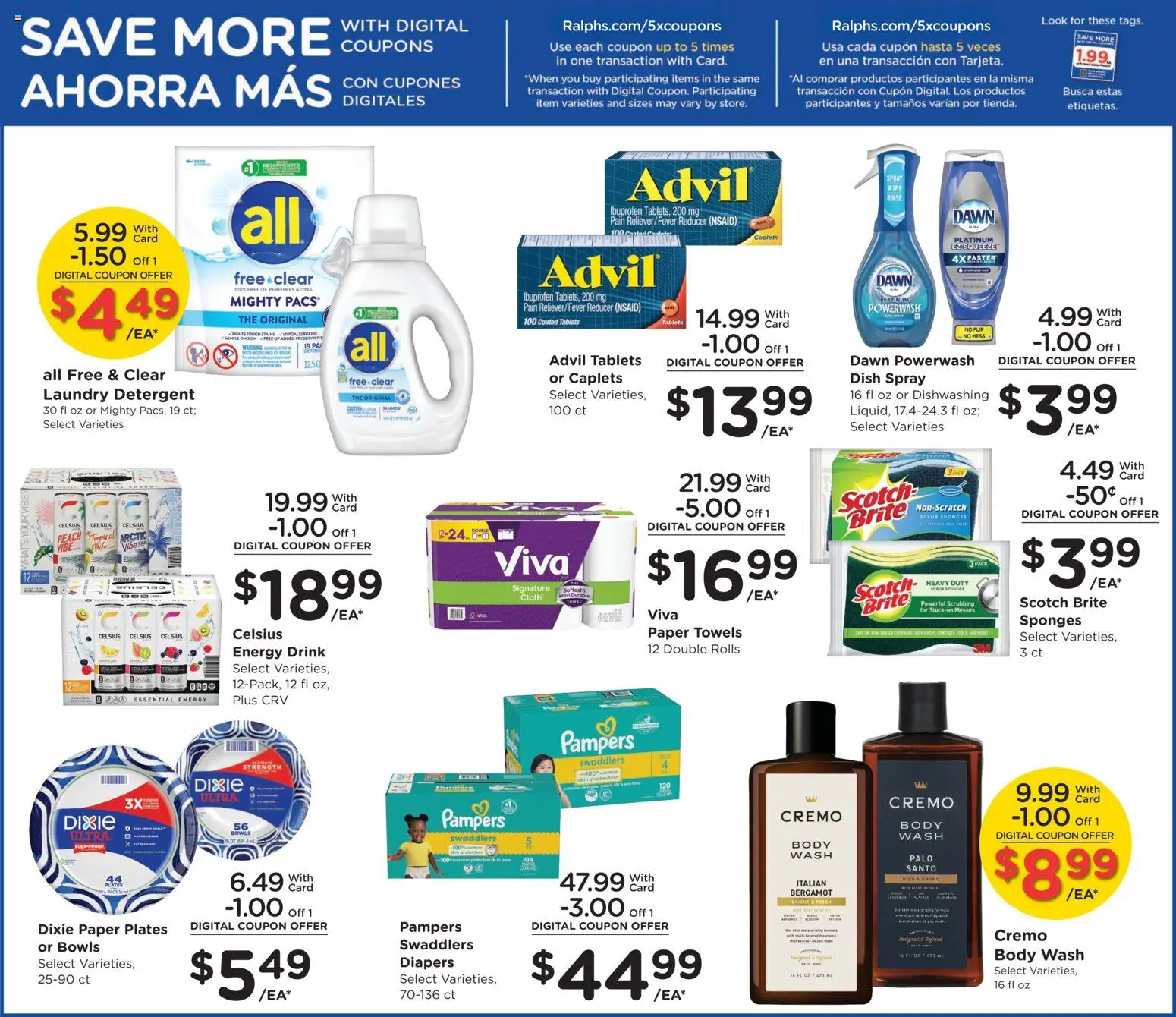 Ralphs Weekly Ad - valid from 28.11.2025 | Page: 11 | Products: Detergent, Body Wash, Peach