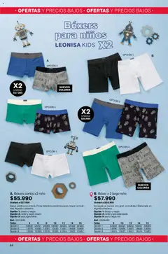 Leonisa revista - valida desde el 15.07.2025 | Página: 44 | Productos: Pinza, Boxers, Robot